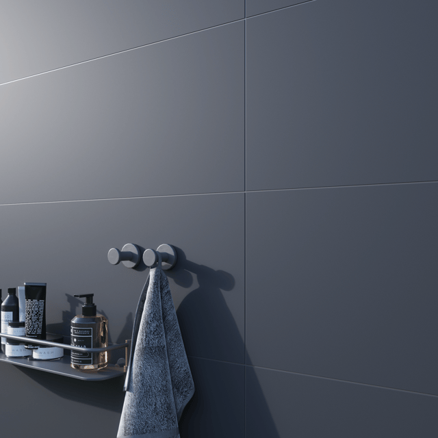 Carrelage mur intérieur effet bleu foncé Arctic mat  l.30 x L.90 cm ARTENS