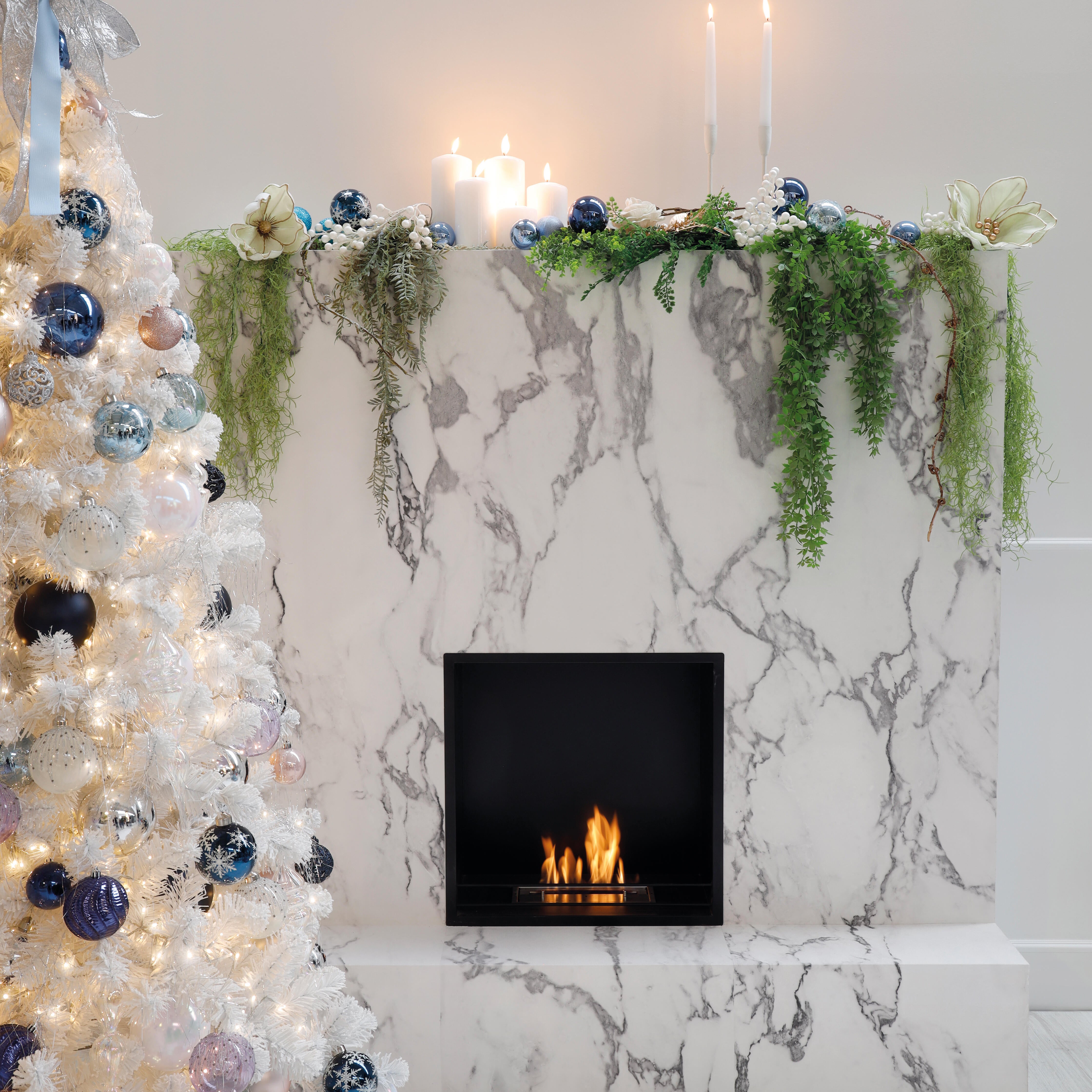 Fotomurale GRANDECOLIFE Marmo, Bianco e nero 159X280 cm - 3