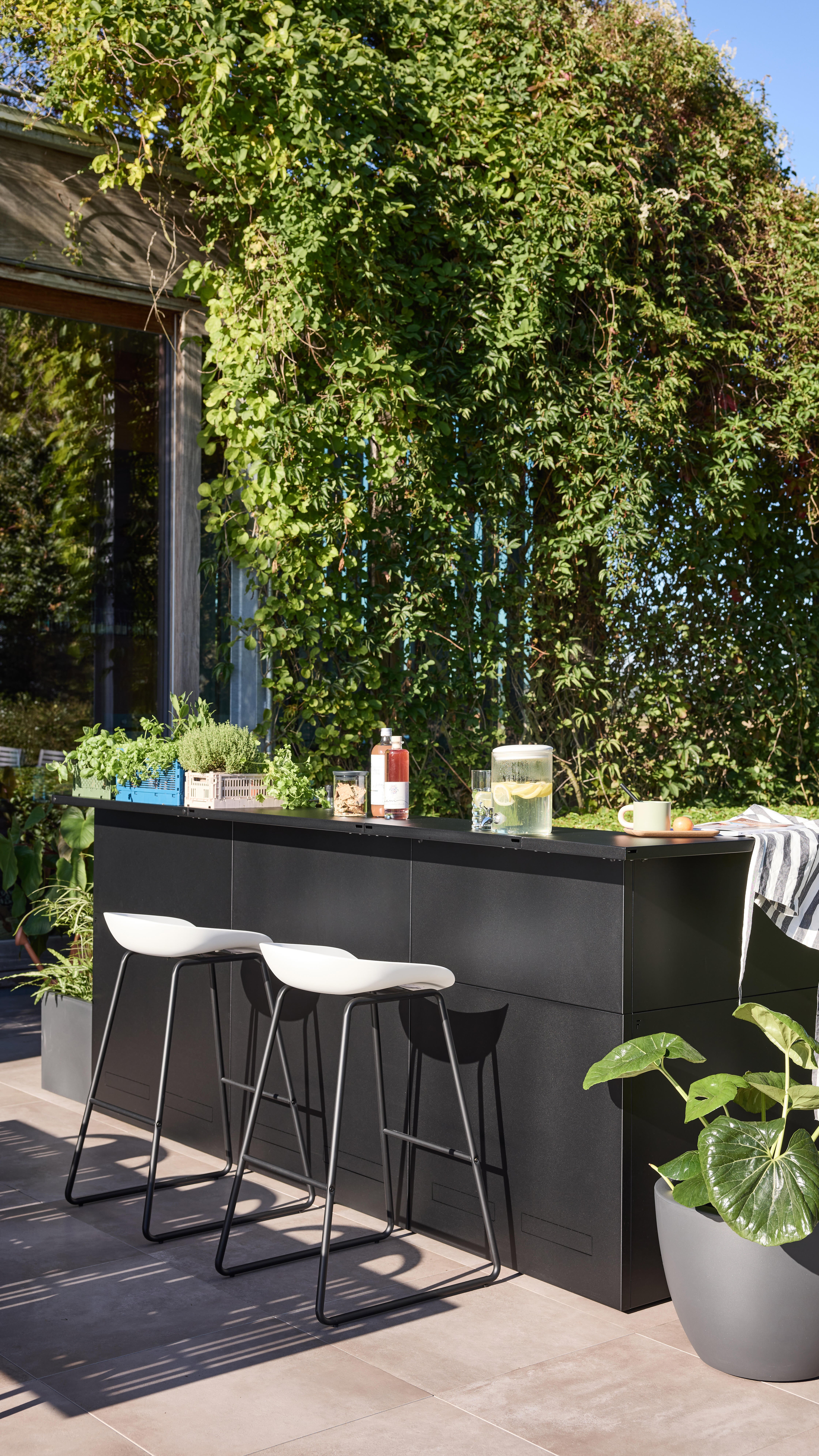 Lot de 2 tabourets de bar Celi blanc - 6