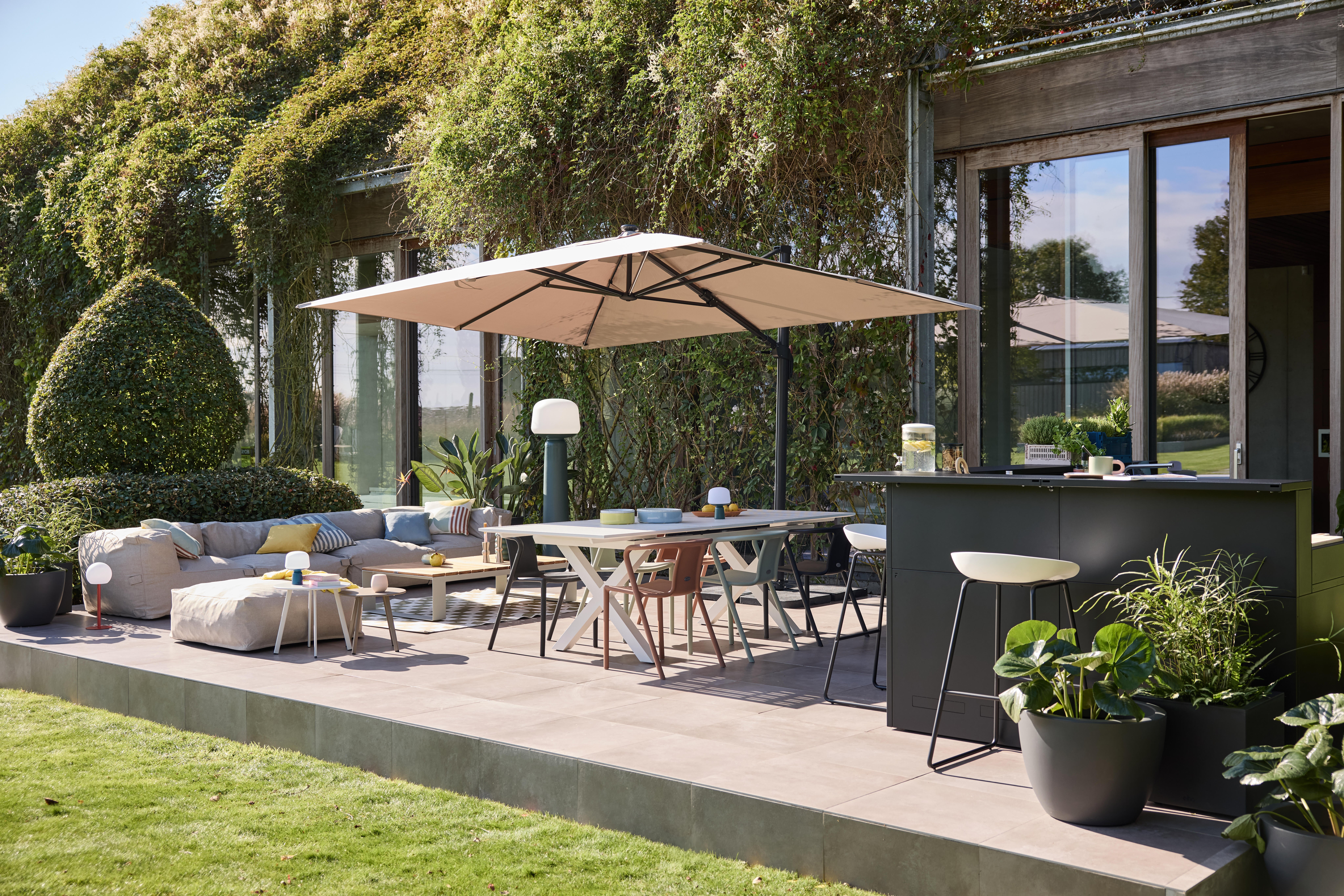 Lot de 2 tabourets de bar Celi blanc - 5