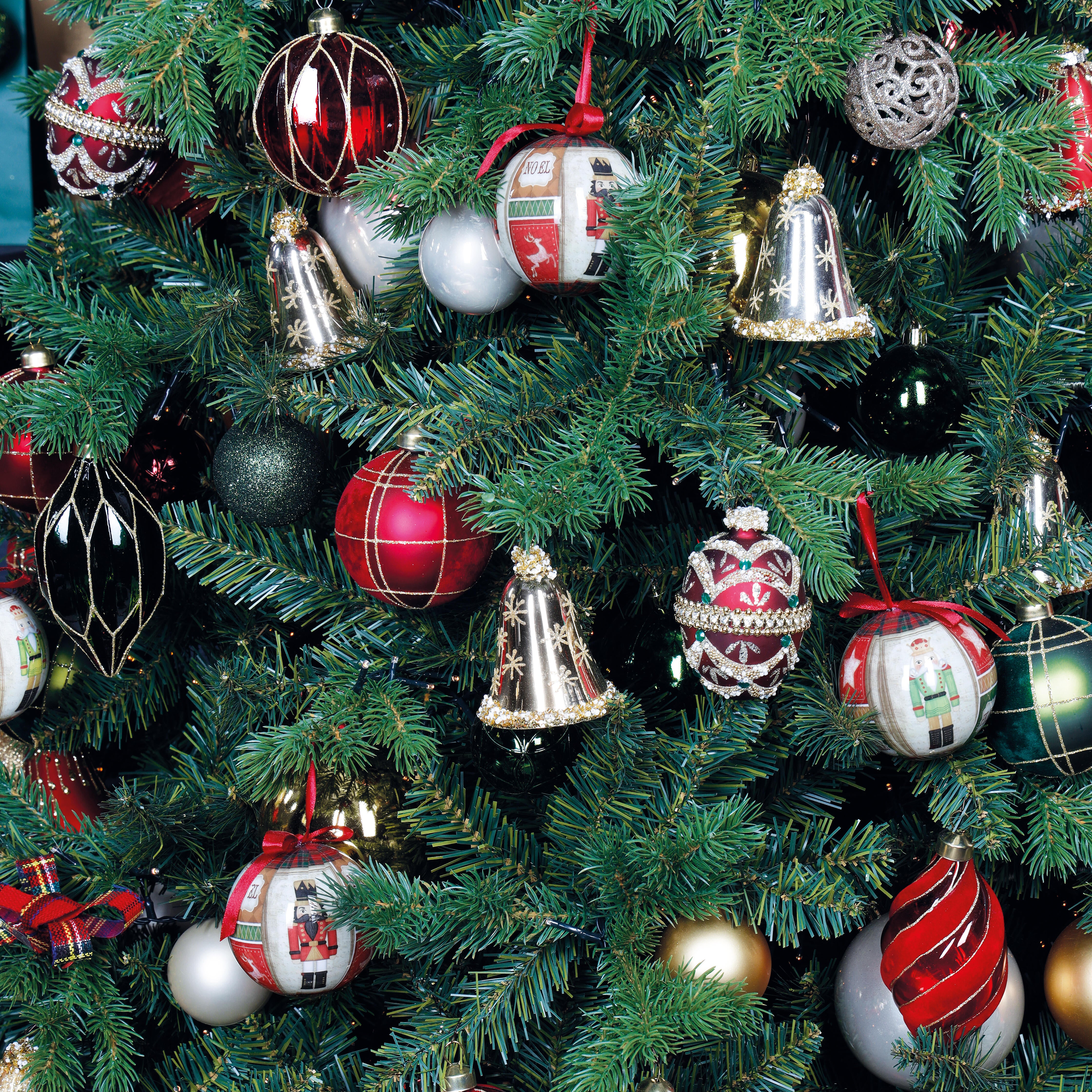 Sfera natalizia in polistirene oro Ø 6 cm confezione da 12 pezzi - 2