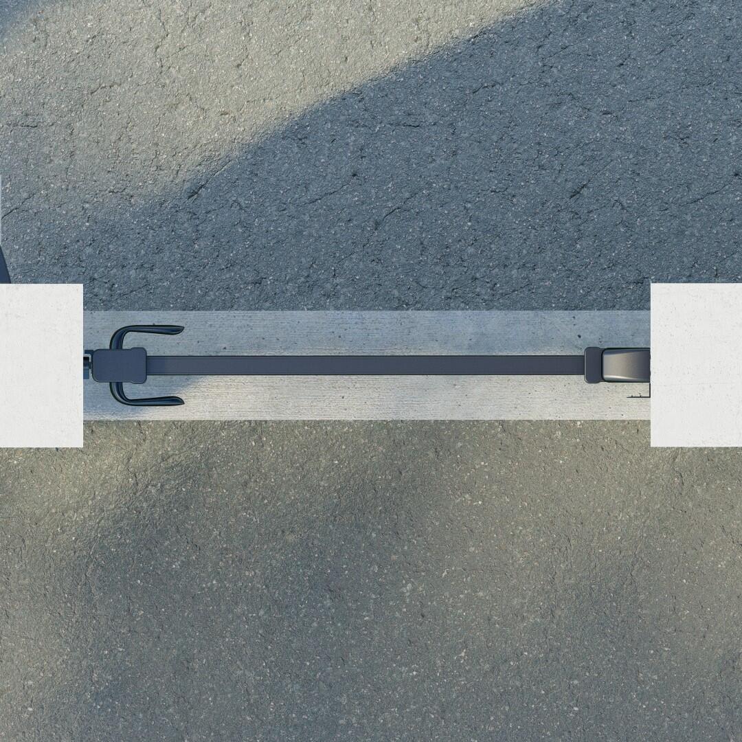 Profil d'occultation aluminium pour portillon gris, l.3 x P.5 x H.200 cm - 4