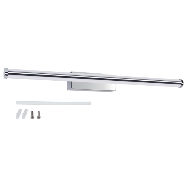 Kinkiet LED Gabri 2680 lm barwa od ciepłej do neutralnej 60 cm srebrna IP44 Inspire