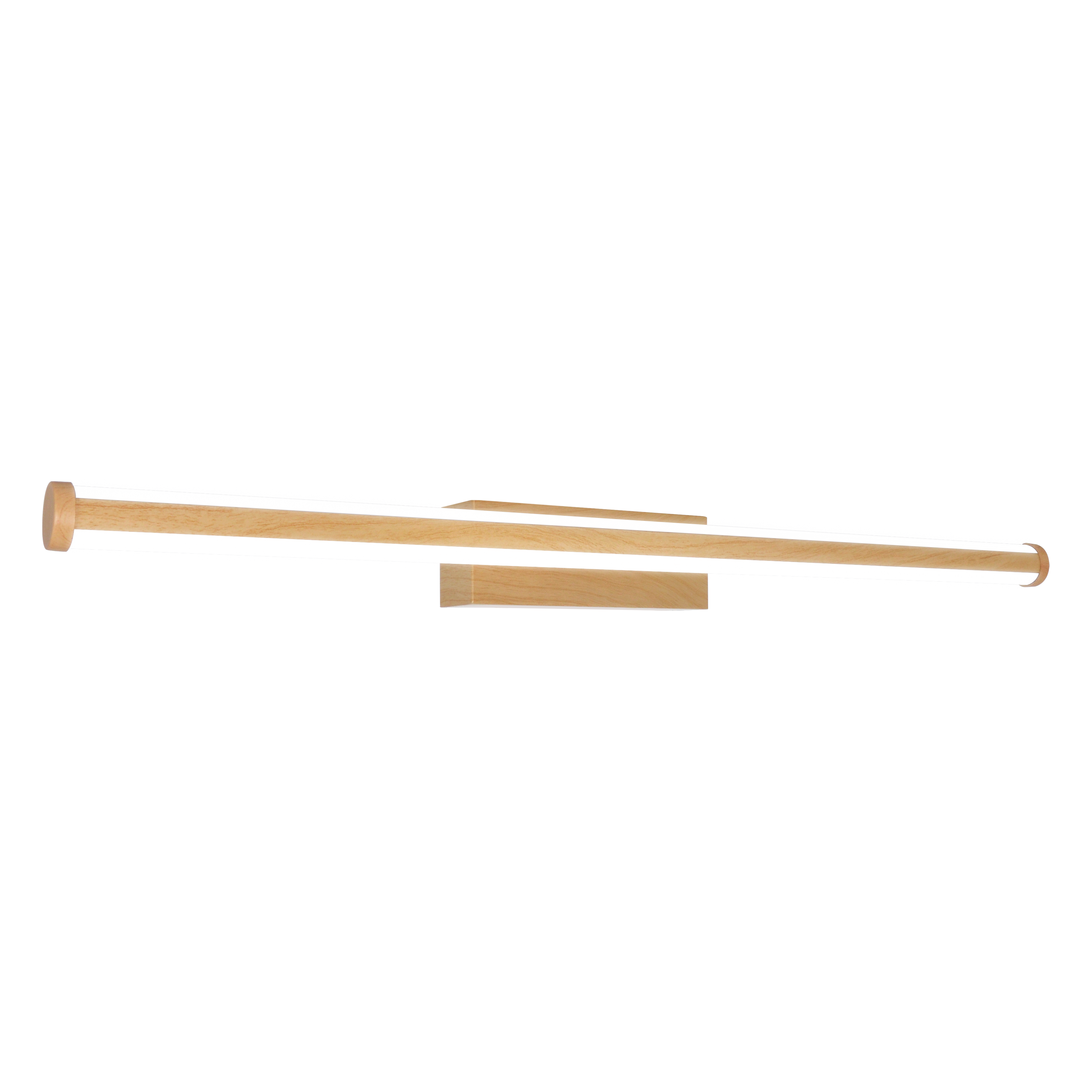 Applique LED salle de bain Gabri L.60,8cm,blanc chaud/neutre coloris bois INSPIR - 5