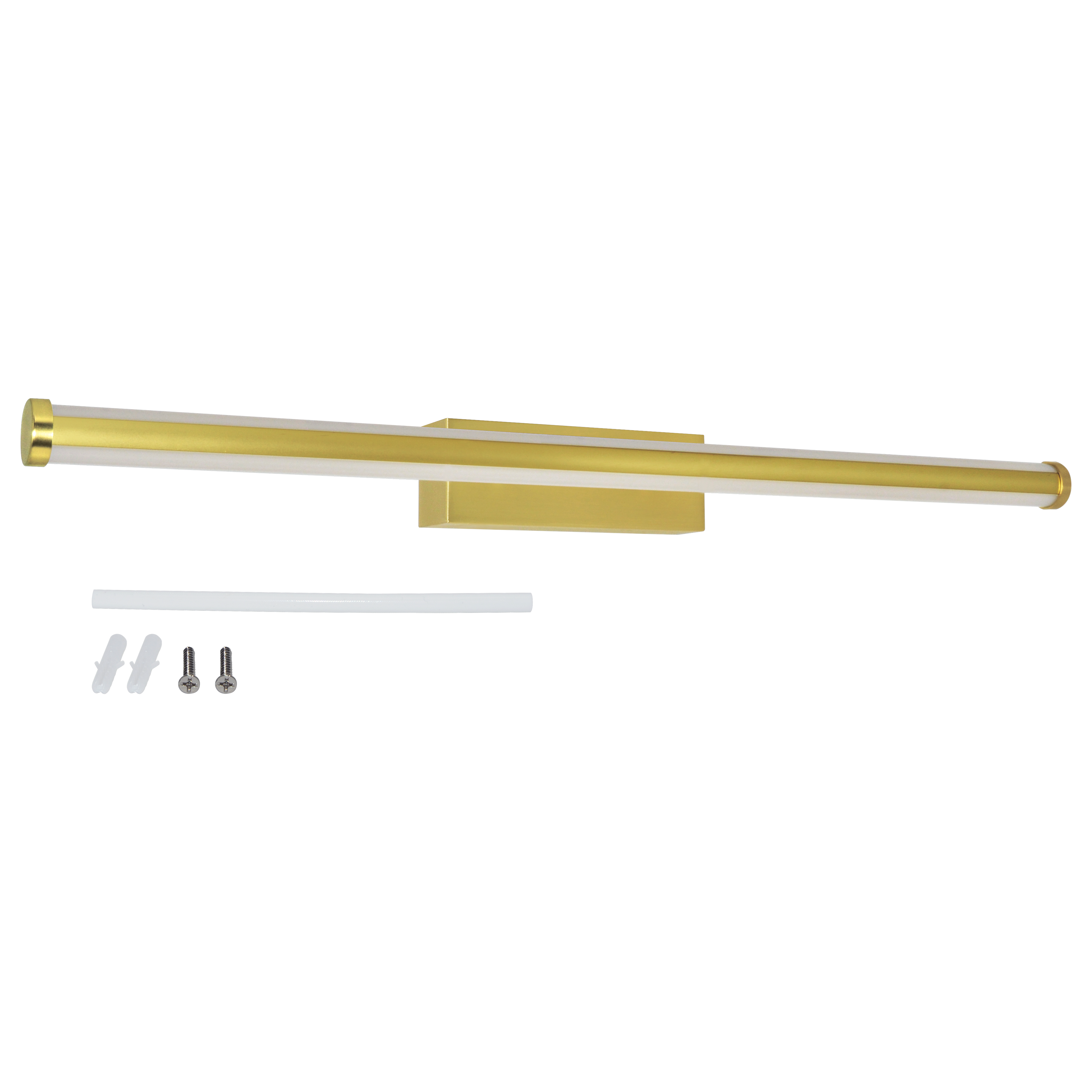 Applique LED salle de bain Gabri, L.60,8 cm blanc chaud / neutre, laiton INSPIRE - 8