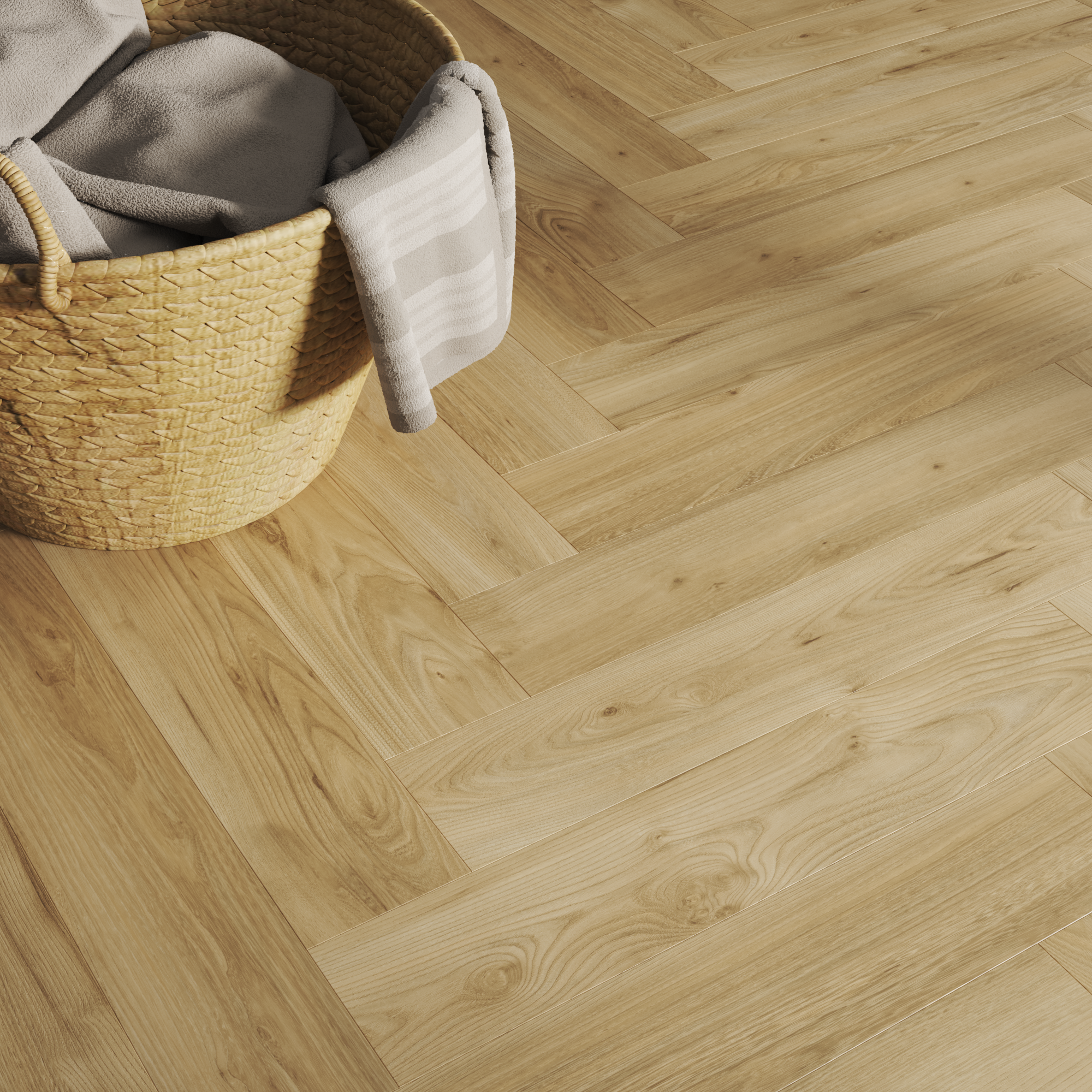 Suelo vinílico spc clic intenso malte efecto madera espiga natural nat348 artens