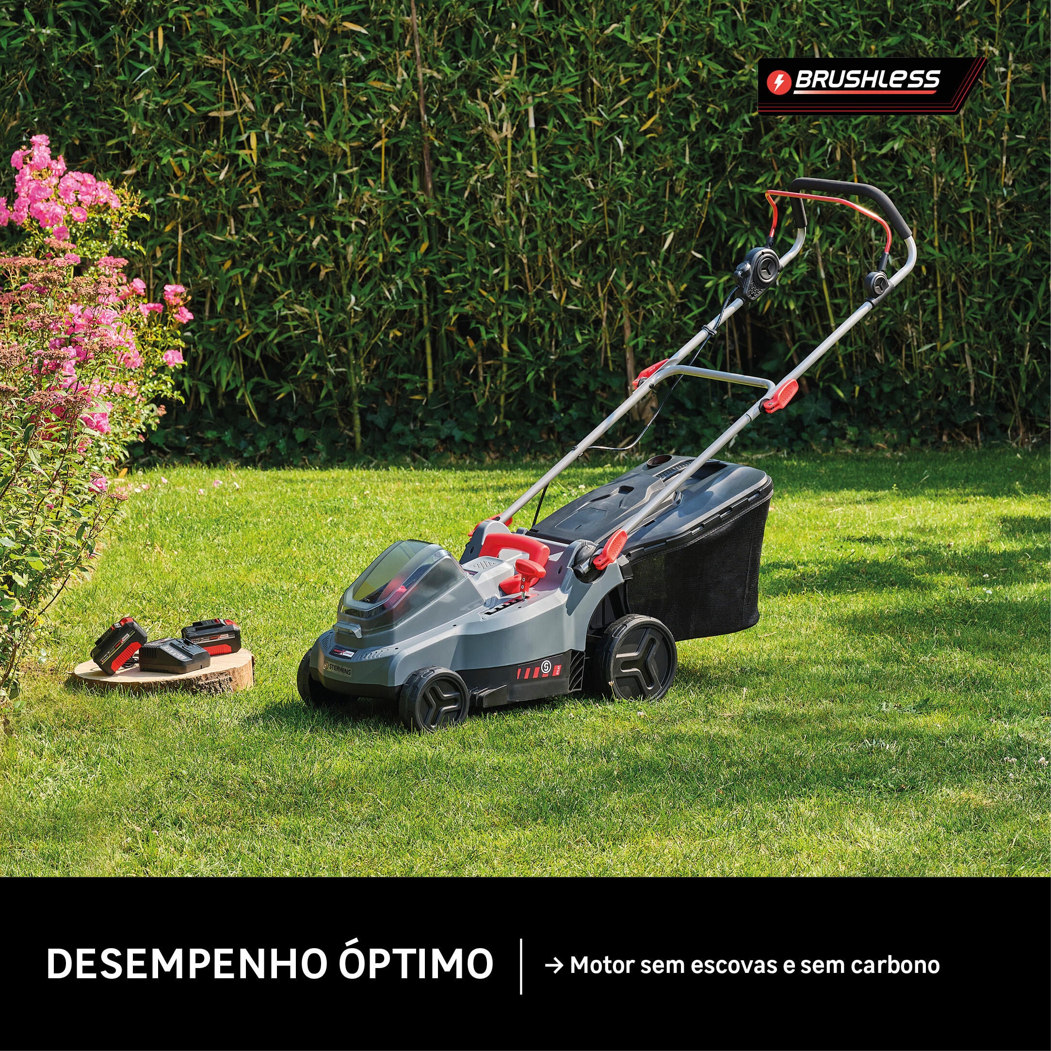 Corta relva bateria Sterwins 37cm 2x18V - 7