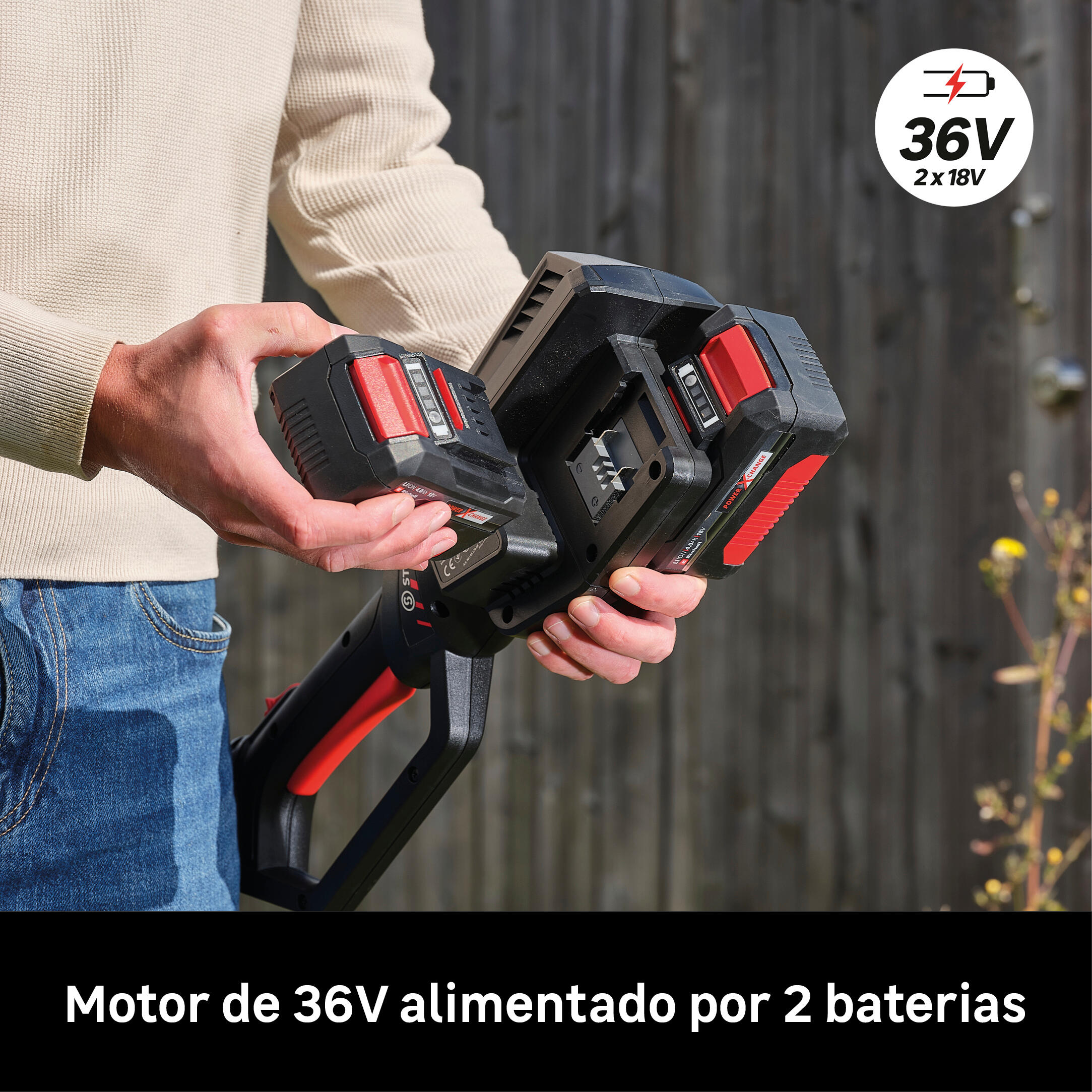 Roçadora bateria sterwins 2x18v - 6