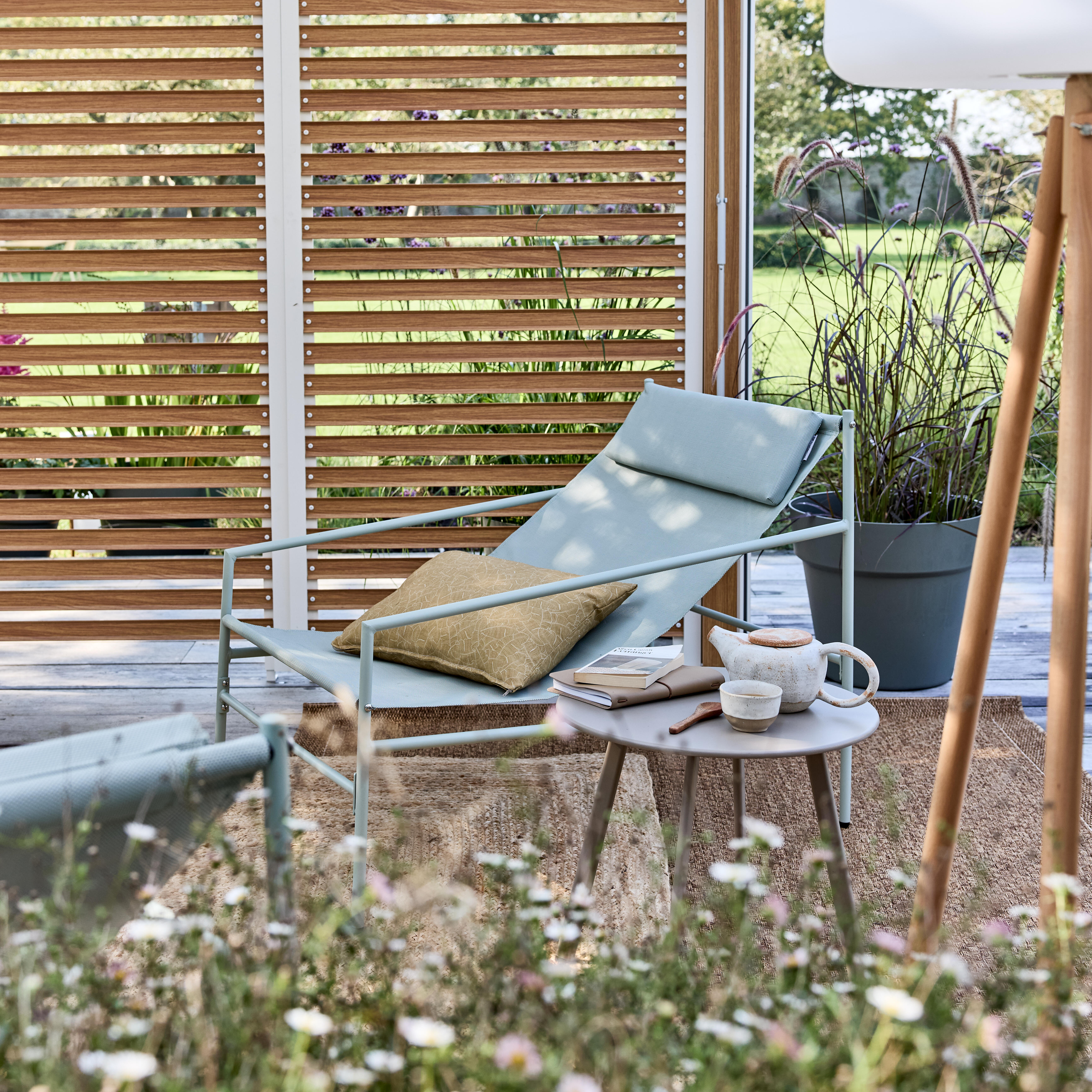 Pot polypropylène NATERIAL Naterial round 47 olive green Diam.47 L.47 x l.47 x H - 3