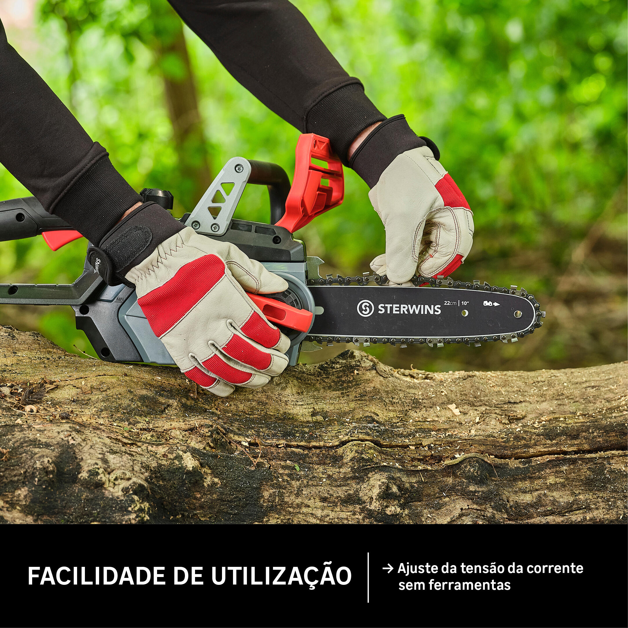 Motoserra a bateria Sterwins 18v 22,5cm sem bateria - 4