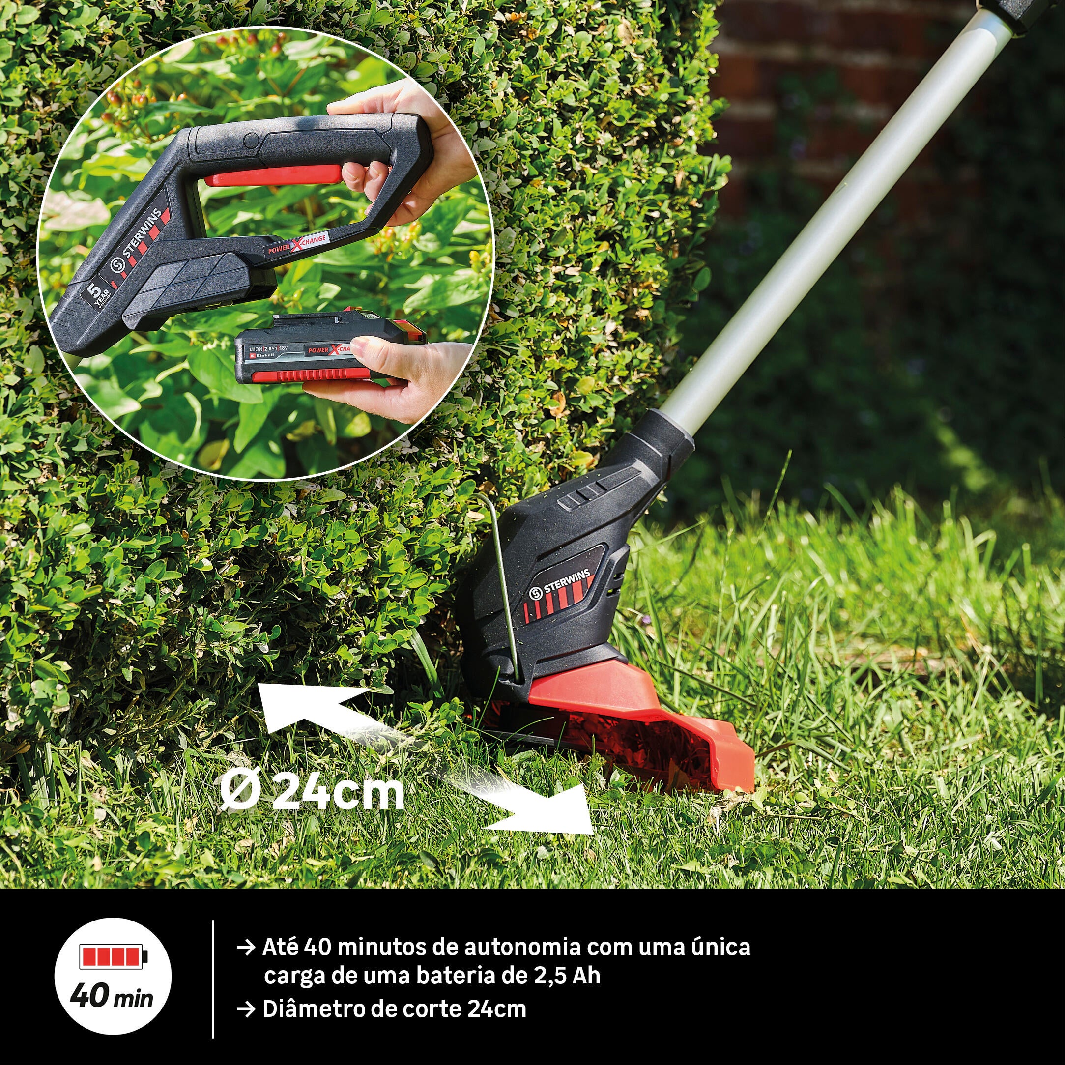 Aparador bateria sterwins 18v 24cm 18v - 2