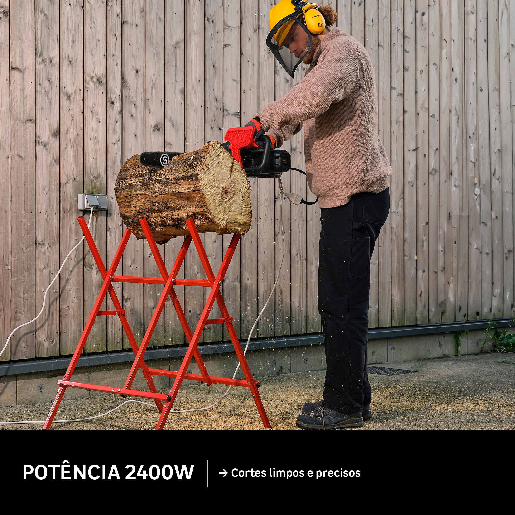 Motoserra eléctrica Sterwins 2400w 45cm - 3