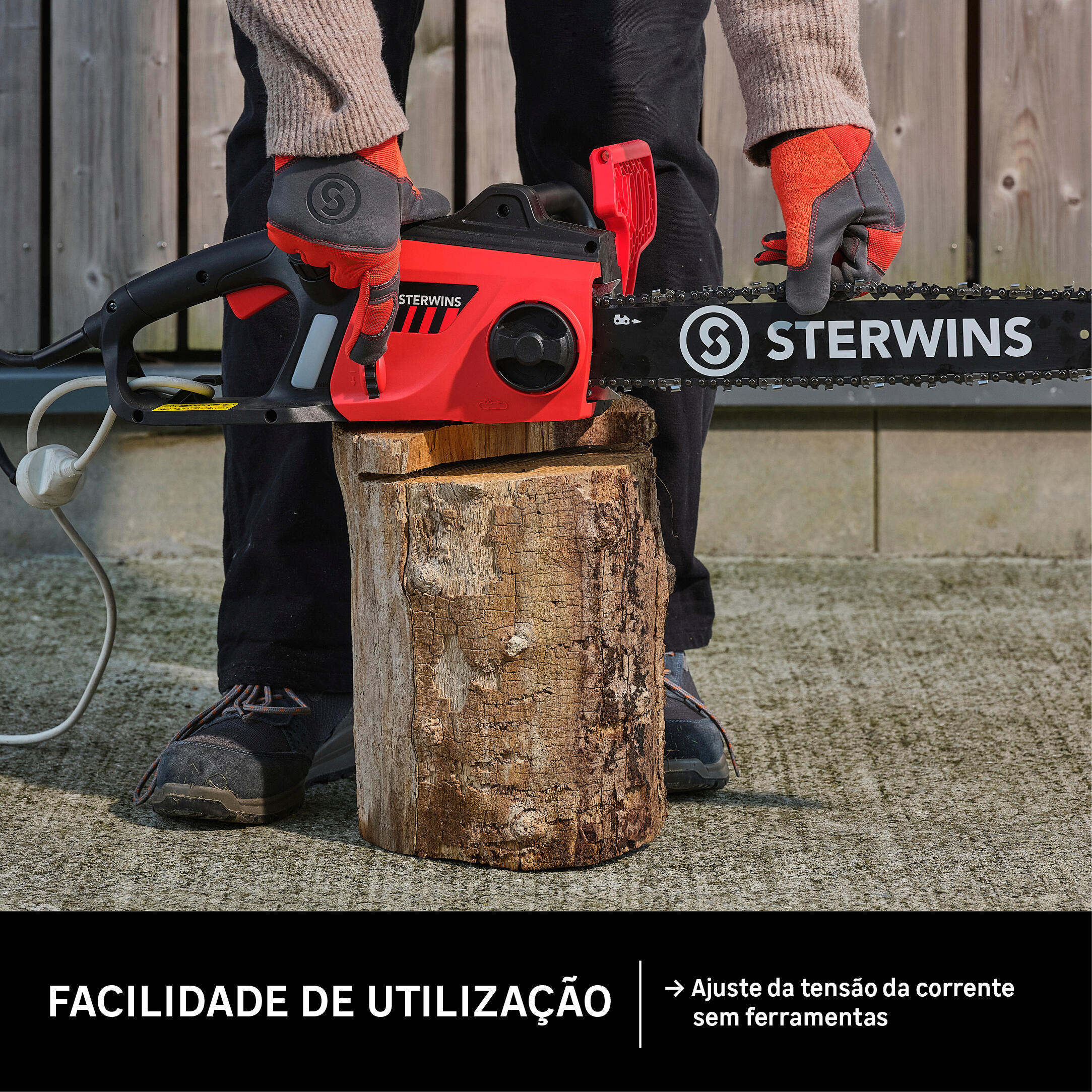 Motoserra eléctrica Sterwins 2400w 45cm - 5