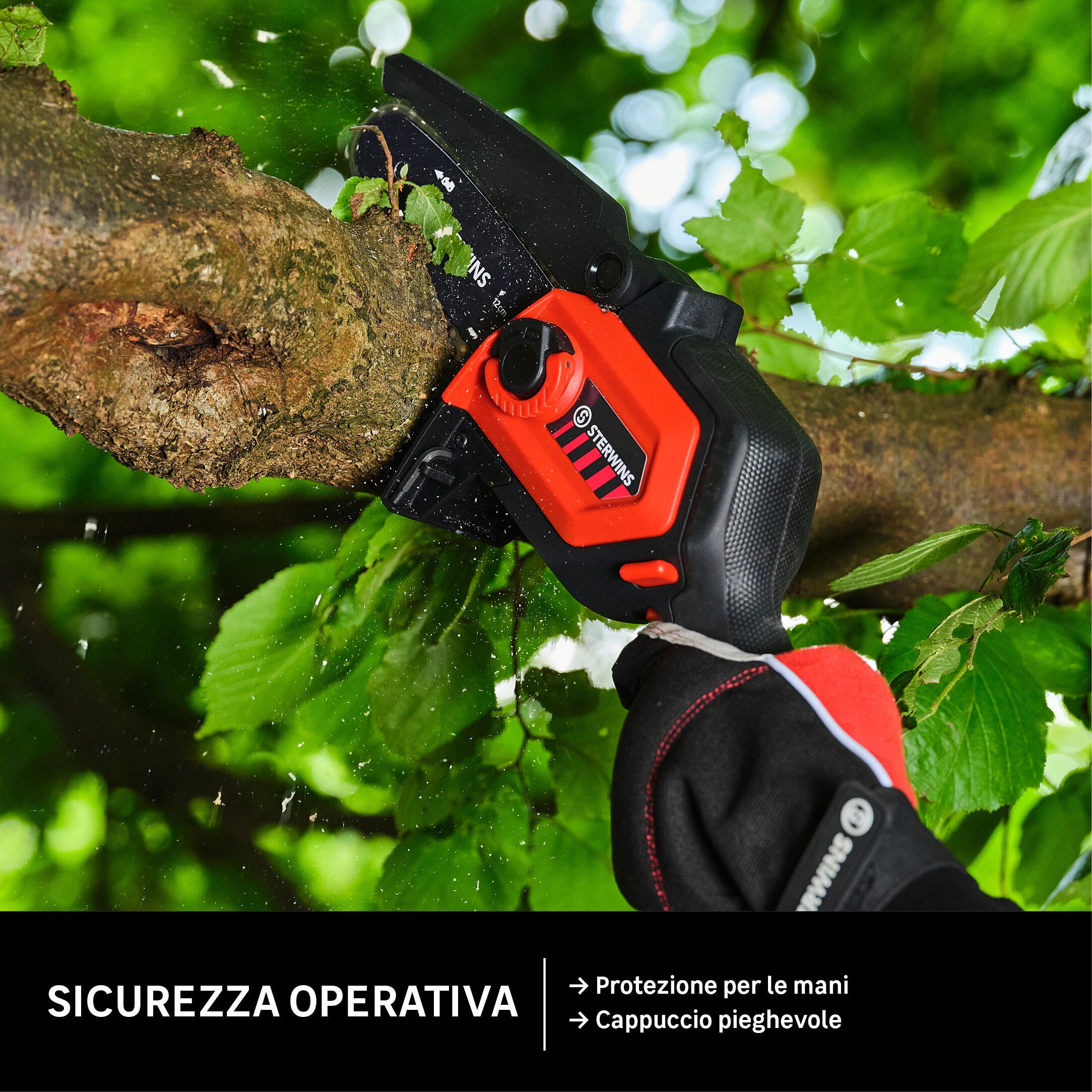 Potatore a batteria STERWINS Power X-Change 2.5AH 2.5Ah 18V barra da 15.8 cm, 1 batteria inclusa - 8