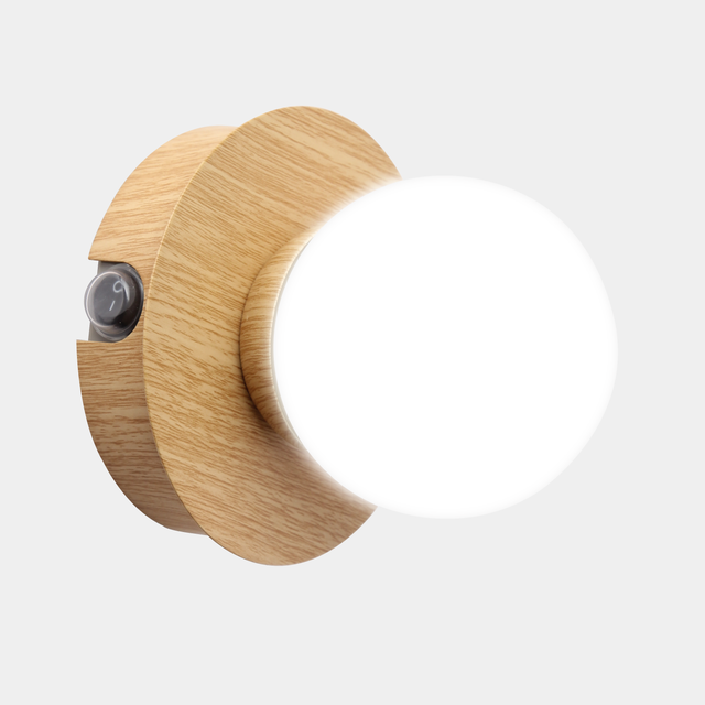 Applique LED salle de bain Kapi 650 lumens blanc neutre, coloris bois INSPIRE