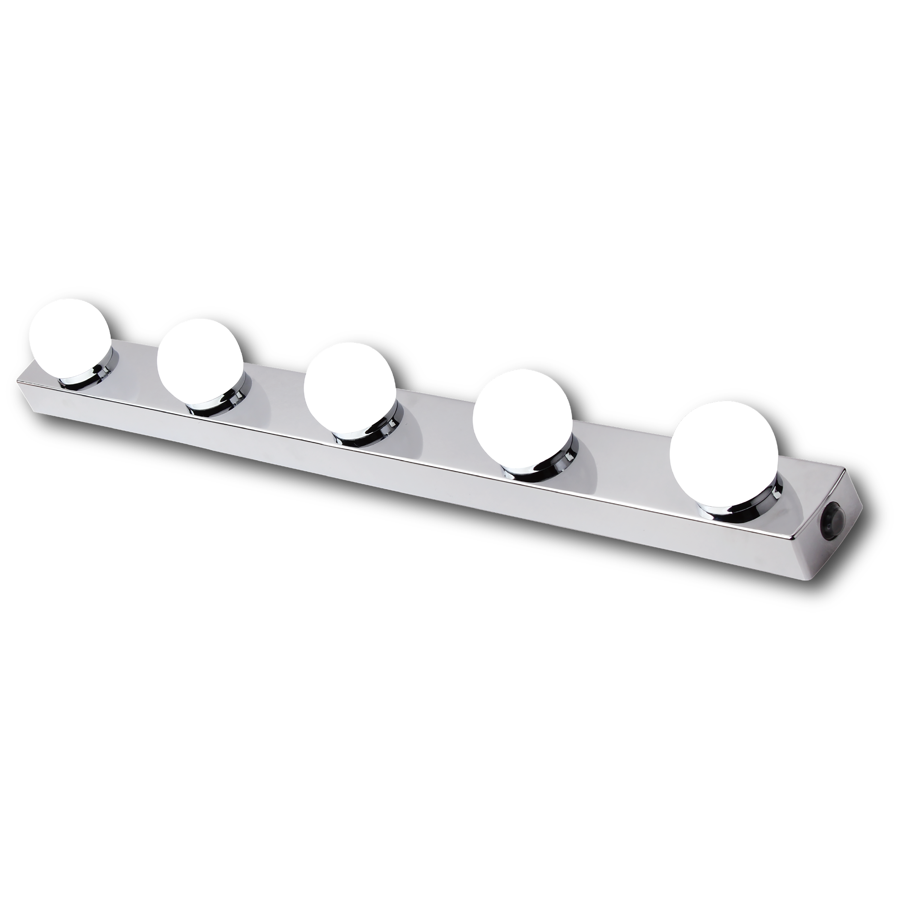 Applique LED salle de bain Lizzled L.60 cm, 5 boules, chrome INSPIRE - 5