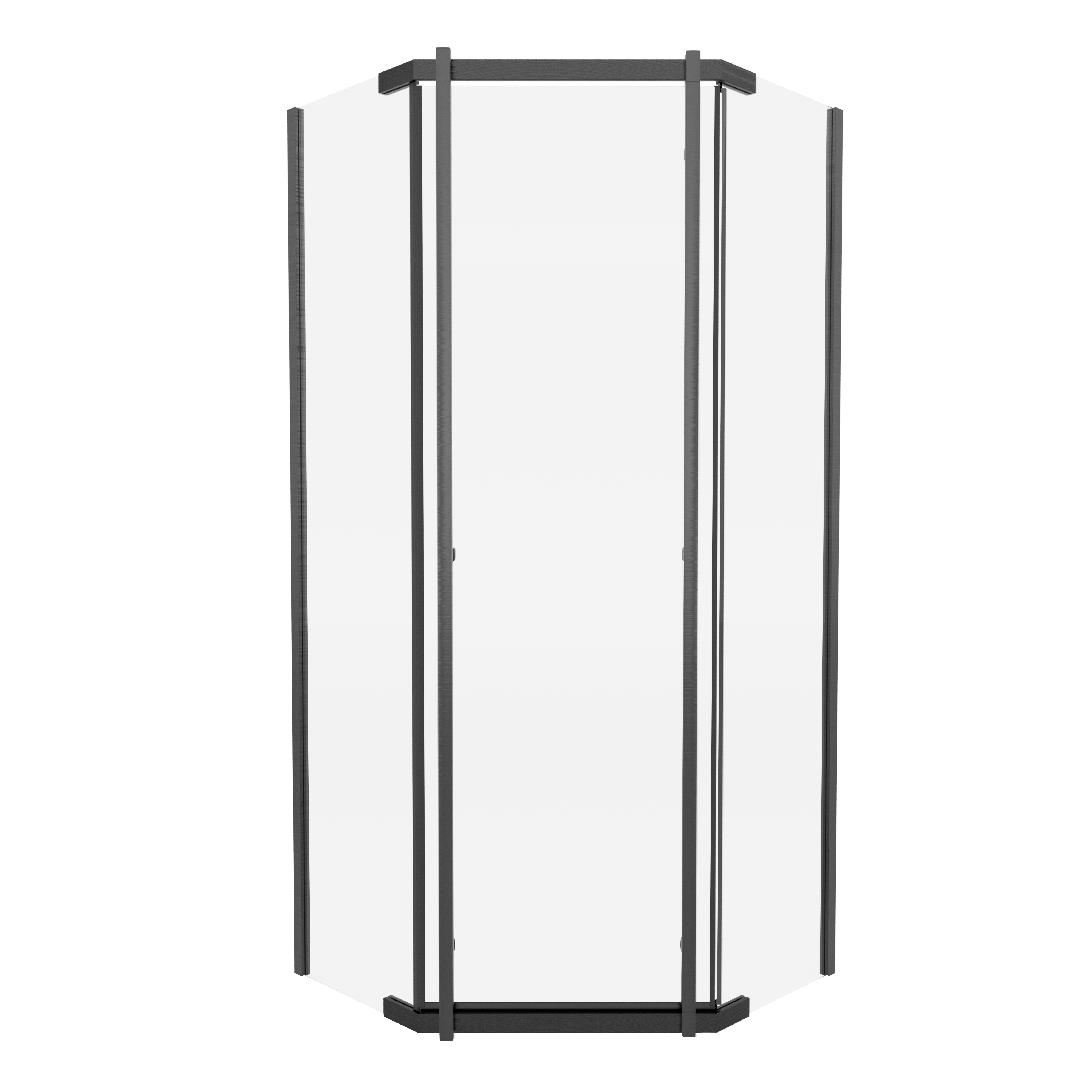 Kabina prysznicowa pięciokątna Titanium 90x90 cm gun metal Durasan