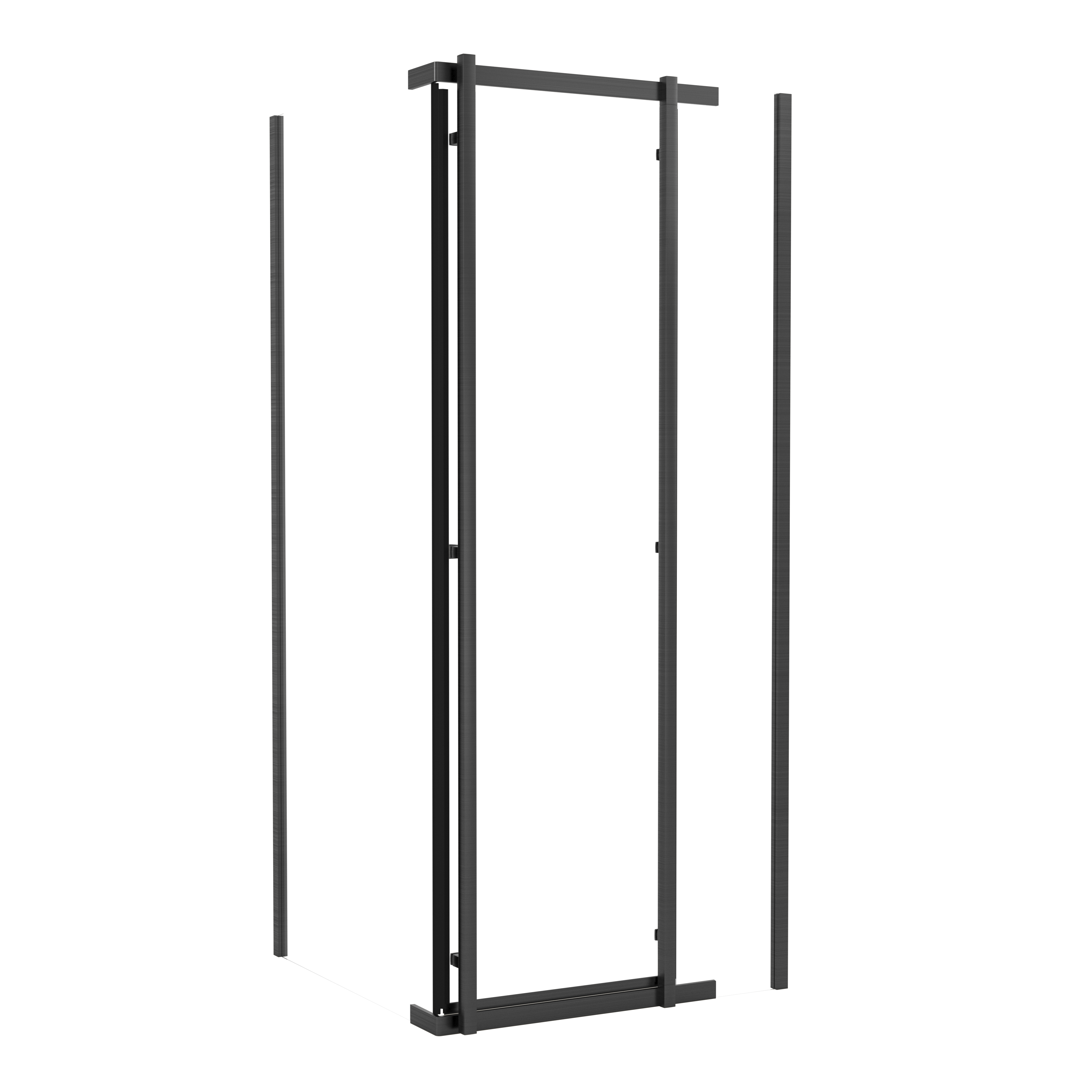 Kabina prysznicowa Titanium Open 80x80 cm gun metal Durasan