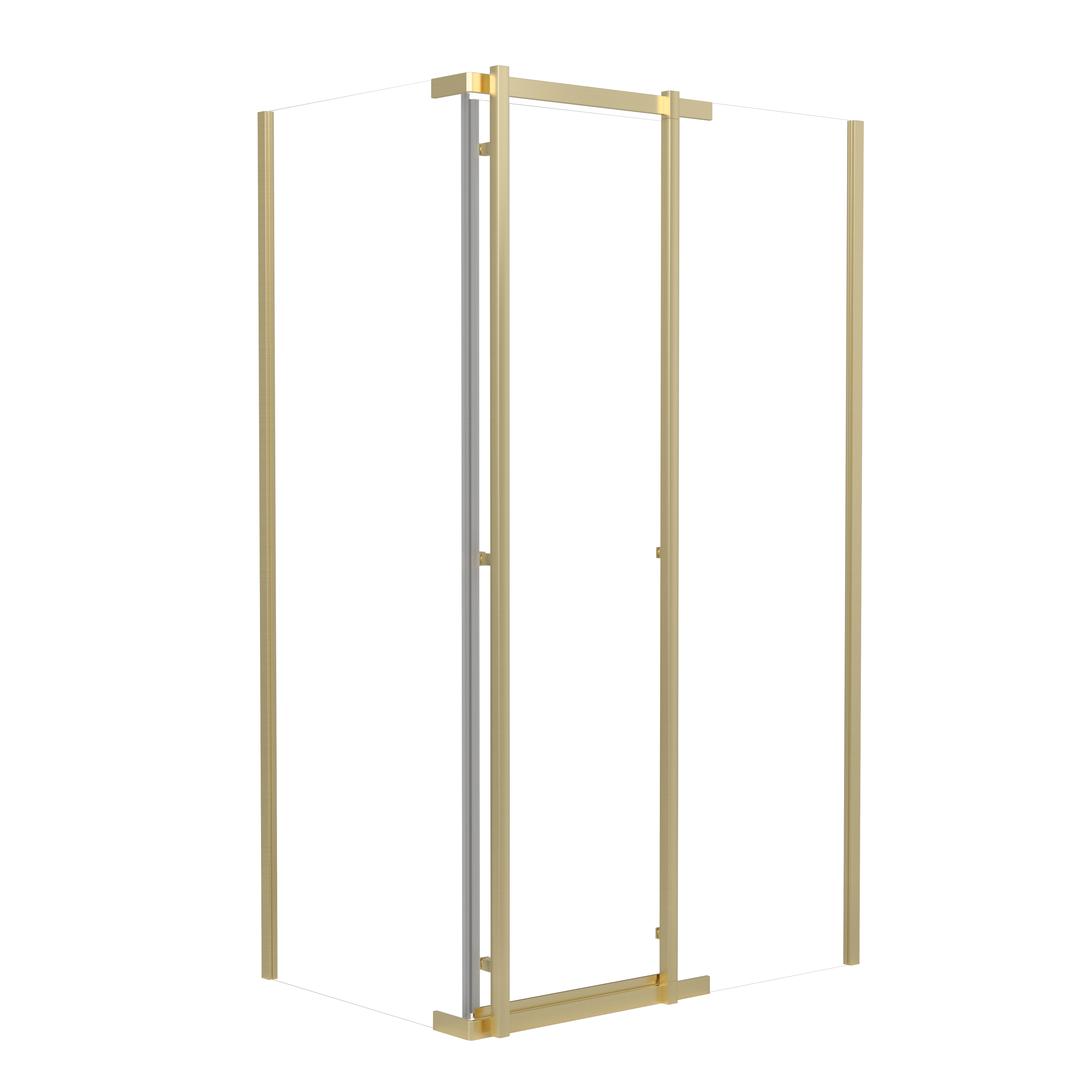 Kabina prysznicowa Titanium Open 100x80 cm złota Durasan