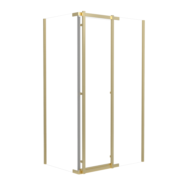 Kabina prysznicowa Titanium Open 100x80 cm złota Durasan