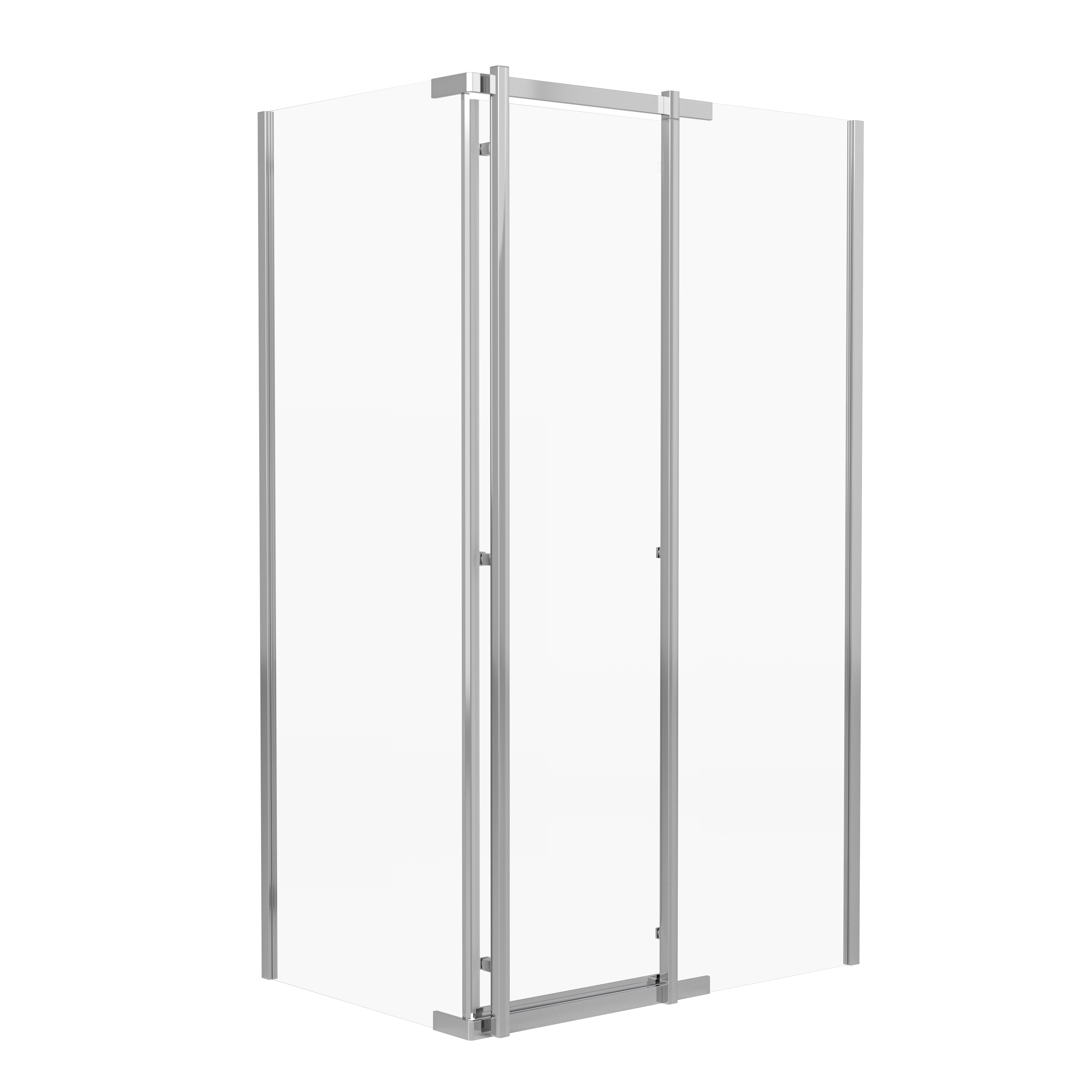 Kabina prysznicowa Titanium Open 100x80 cm chrom Durasan