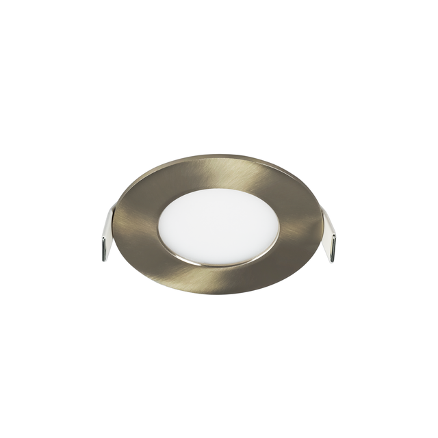 Downlight LED empotrable INSPIRE Extraflat gris redondo ø8.5 cm 580 lm 3.7 W luz color luz de cálida a fría CCT (2700K-6000K) IP44 - Foco LED empotrado para baños