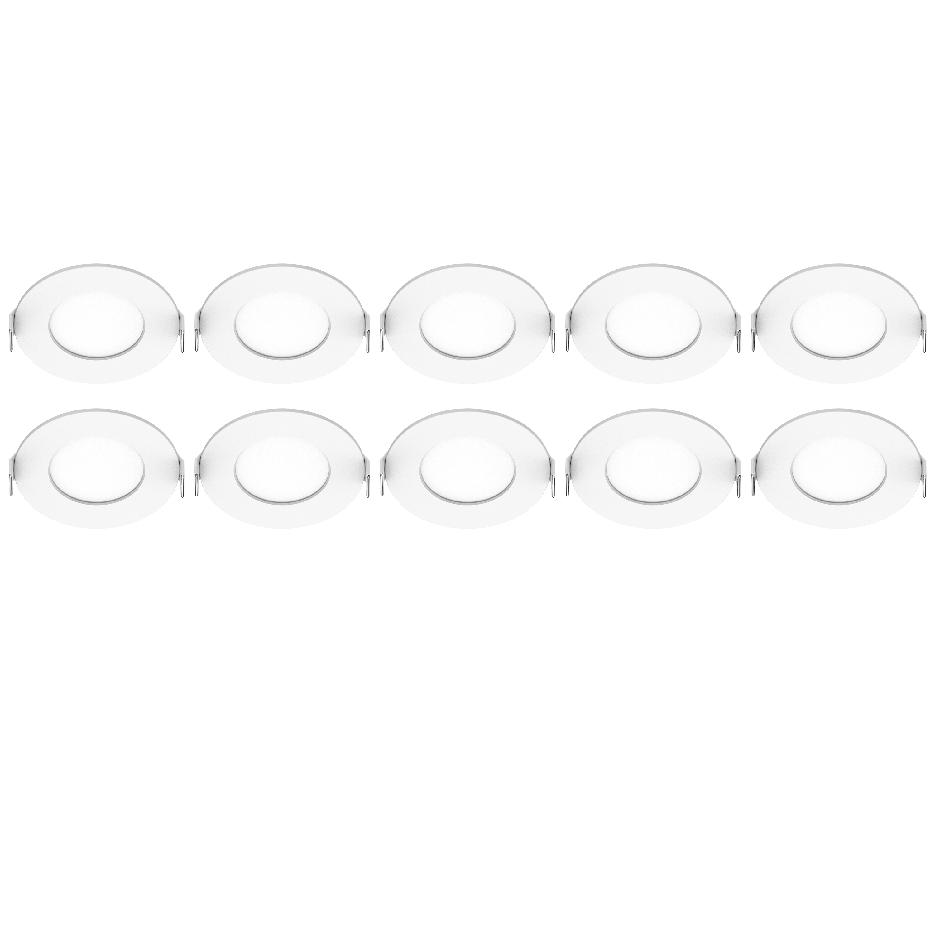 10 spots encastrés LED Extraflat IP44 D8,5 variation blancs / intensité INSPIRE - 6