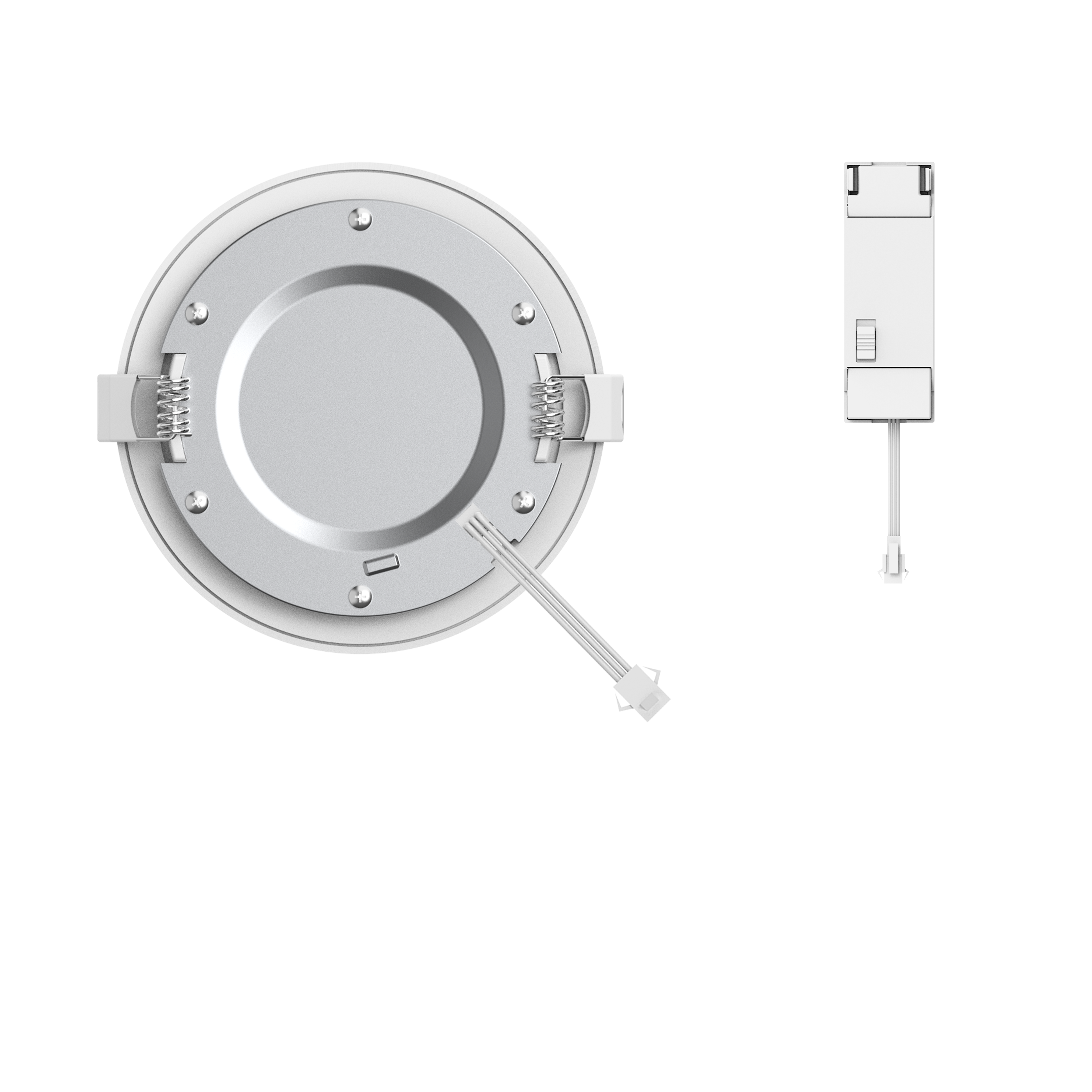 Spot encastré LED Extraflat IP44 D.12 variation blancs/intensité, blanc INSPIRE - 5