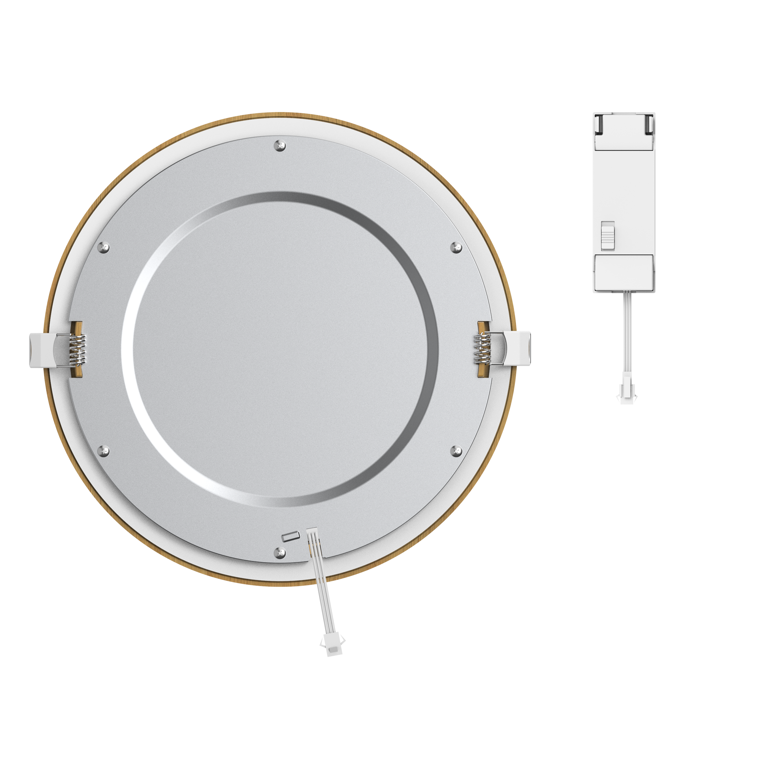 Spot encastré LED Extraflat IP44 D.22,5 variation blancs/intensité bois INSPIRE - 4