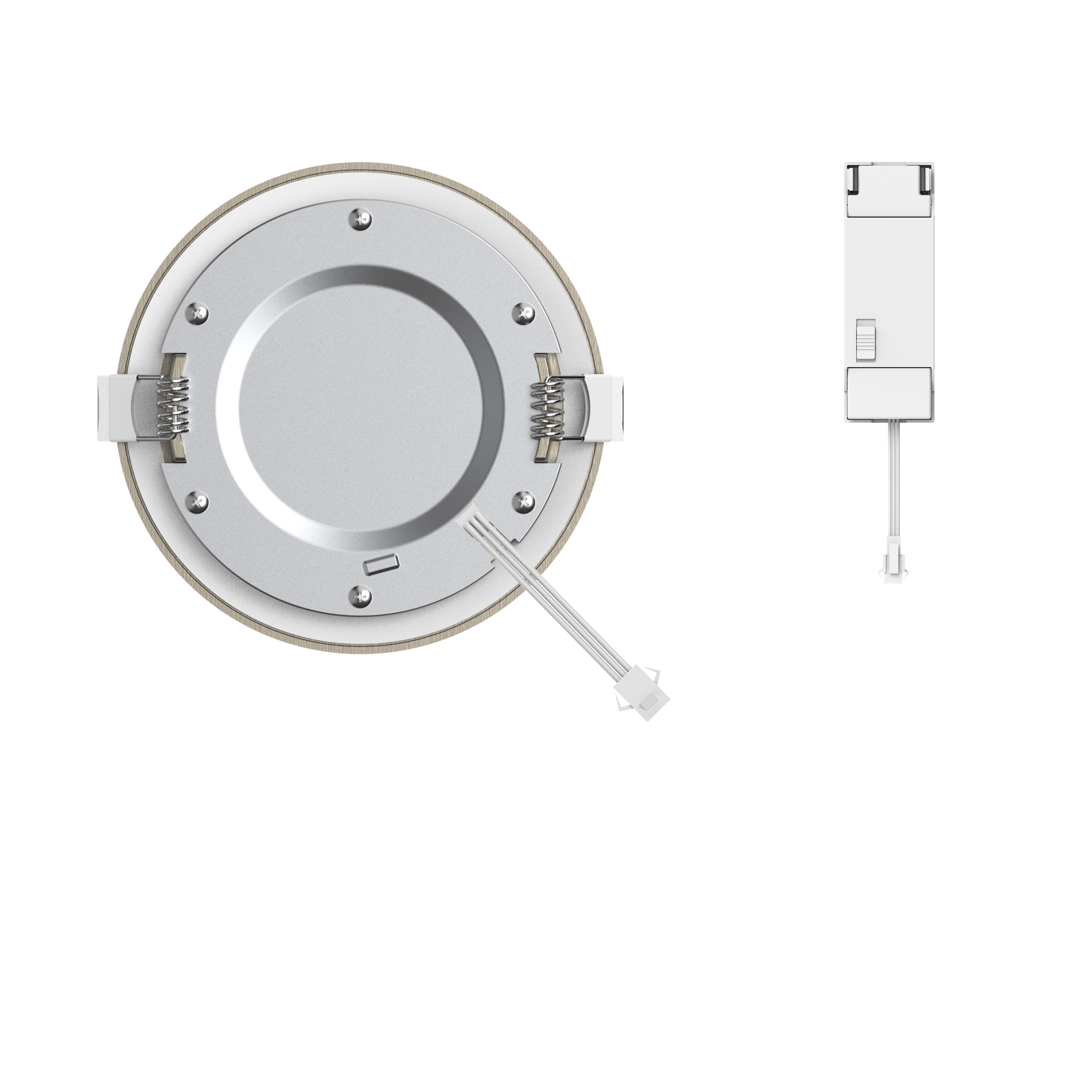 Foco incorporado com fonte de luz LED 1200lm IP44 7.9W 12x2x2 cm cinza / prateado INSPIRE - 2