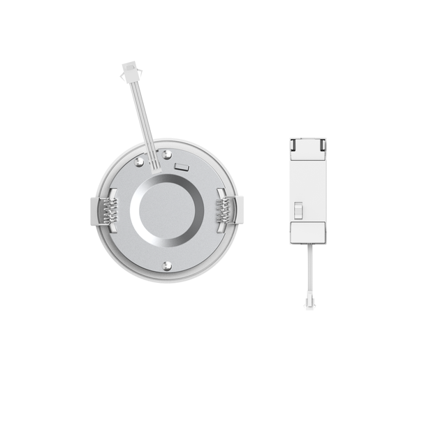 Faretto da incasso LED con fonte luminosa fisso Extraflat bianco  ø 8.5 cm CCT da bianco caldo a bianco freddo INSPIRE