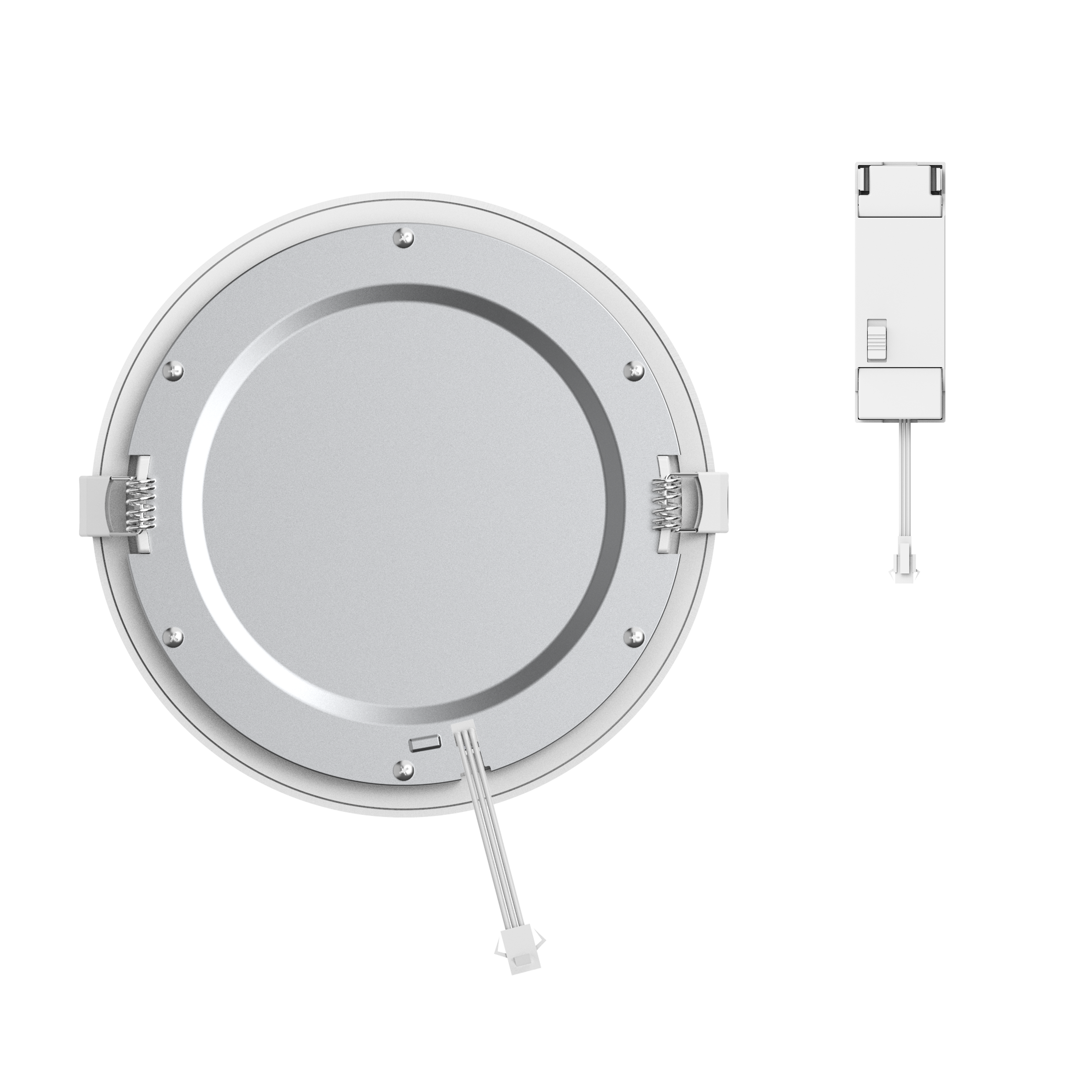 Spot encastré LED Extraflat IP44 D.17 variation blancs/intensité, blanc INSPIRE - 5