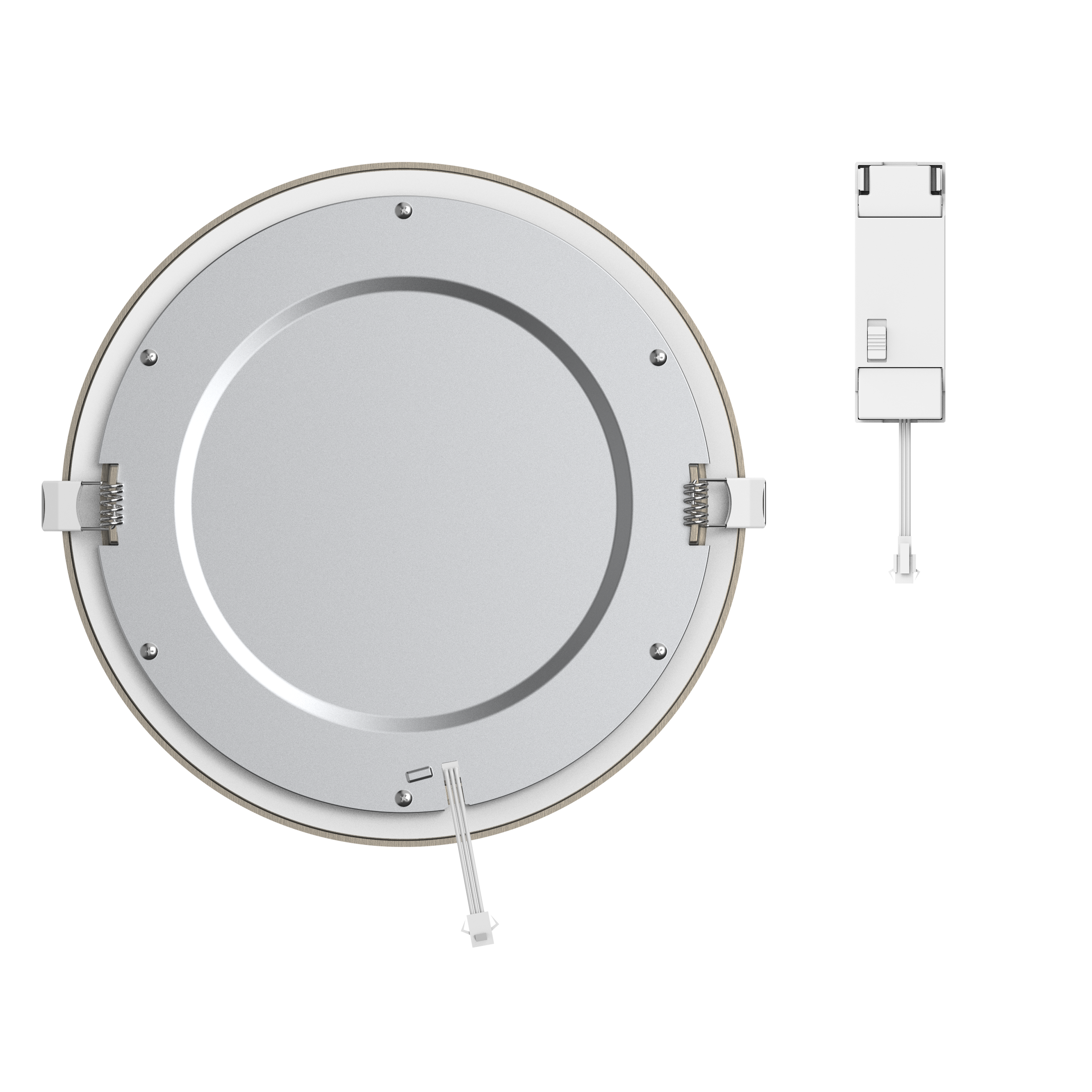 Foco incorporado com fonte de luz Extraflat LED 3100lm IP44 22.5x2x2 cm cinza Inspire - 2