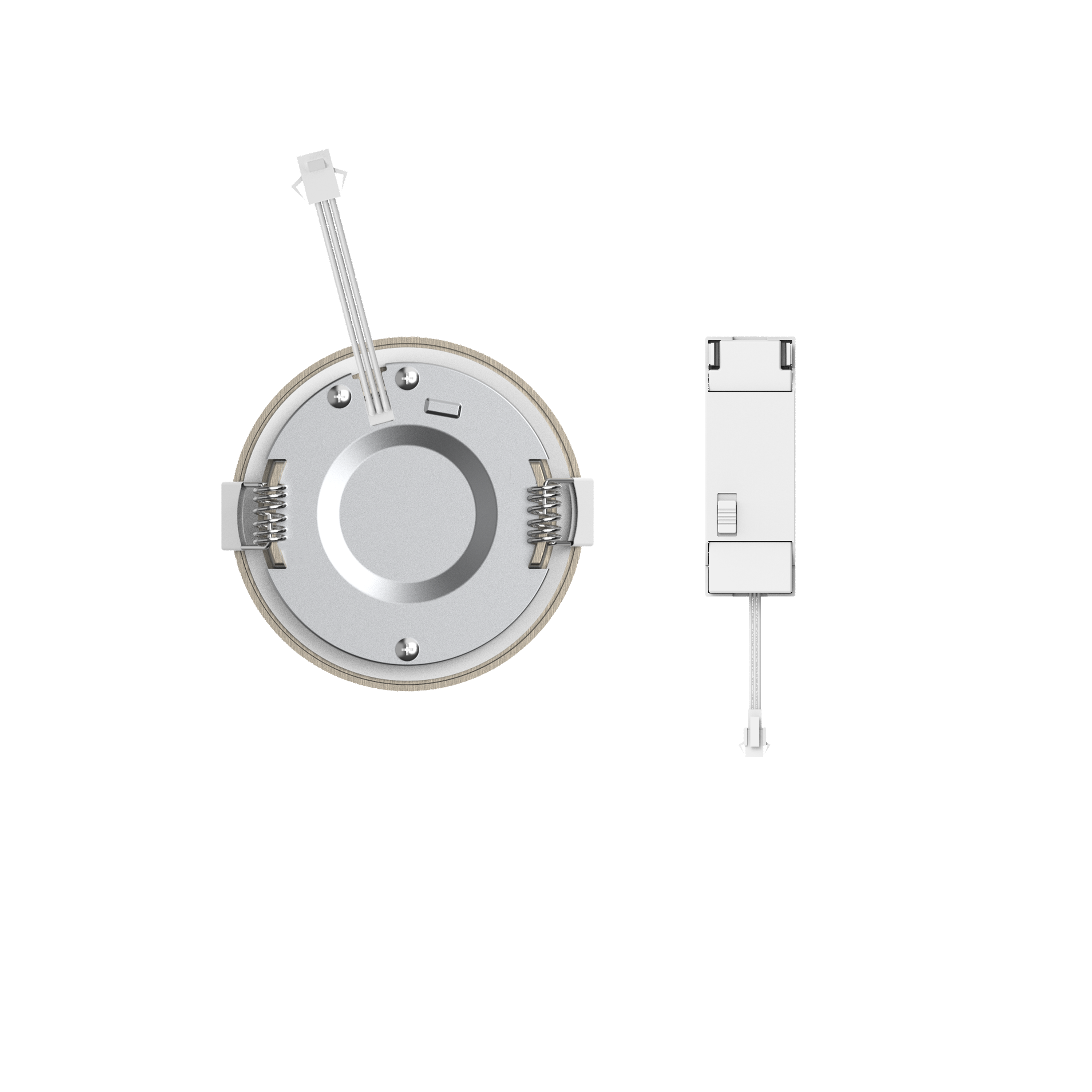Spot encastré LED Extraflat IP44 D.8,5 variation blancs/intensité acier INSPIRE - 5