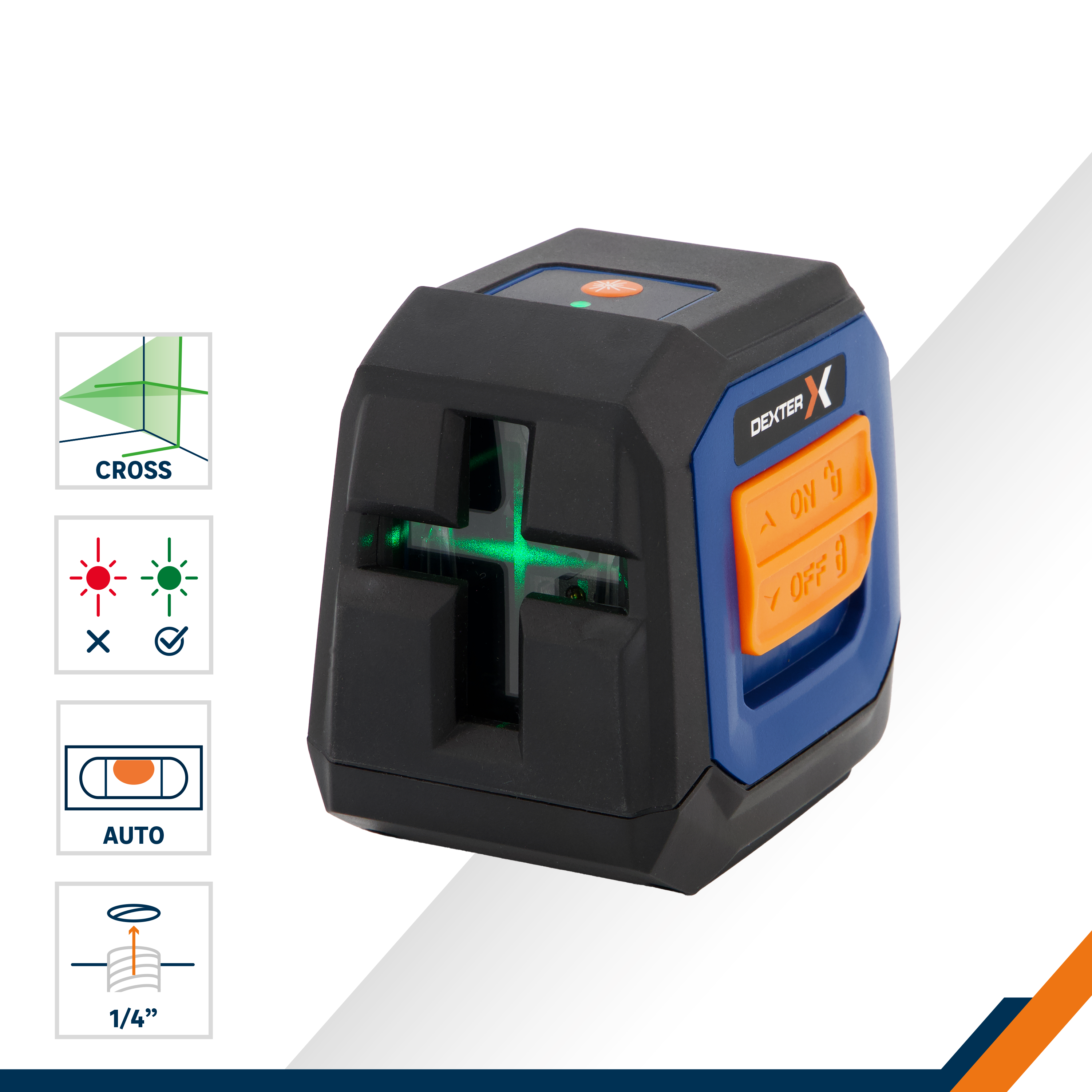 Niveau laser à croix vert DEXTER - 3