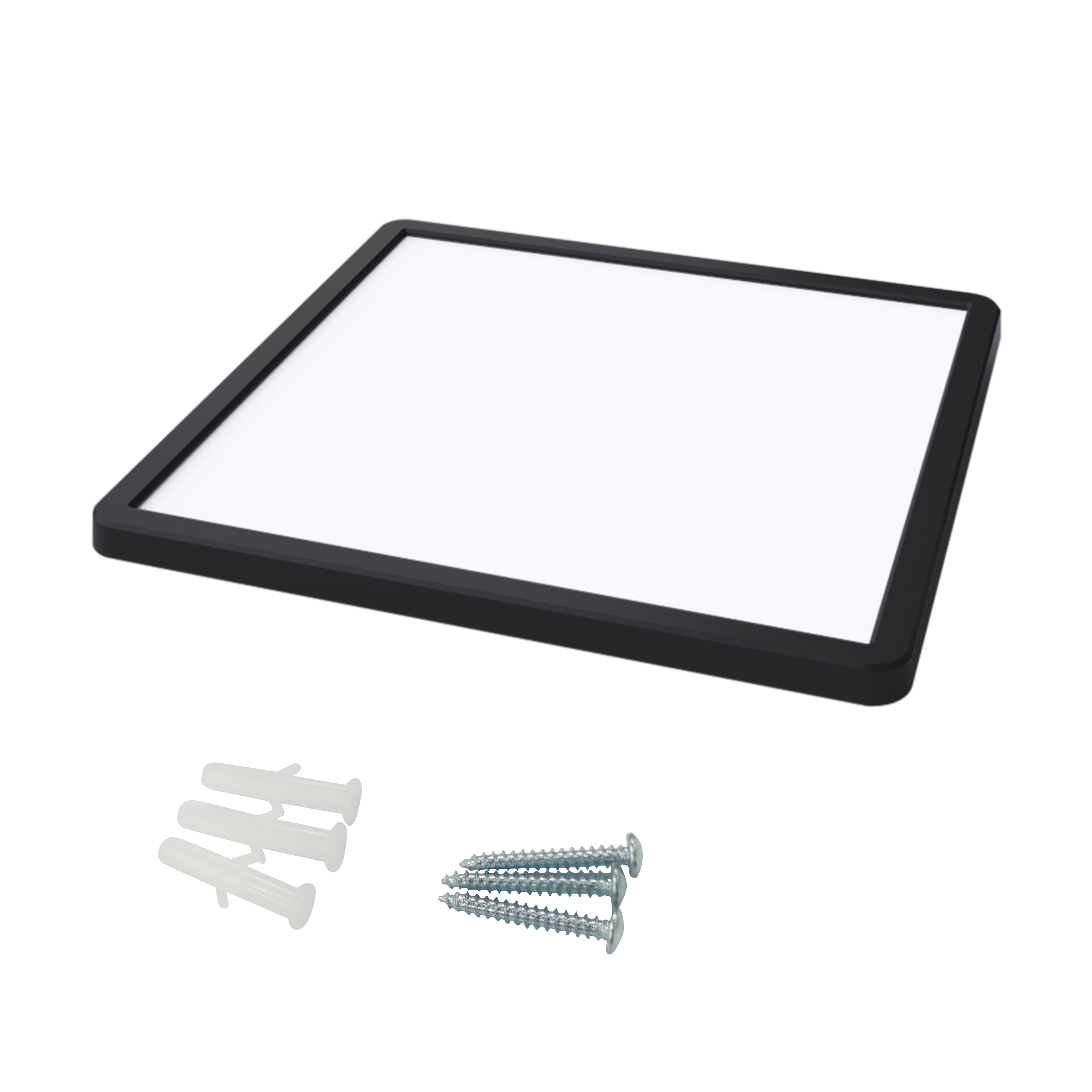 Panneau LED salle de bain Lano, 29x29 cm, blanc neutre, noir INSPIRE - 7