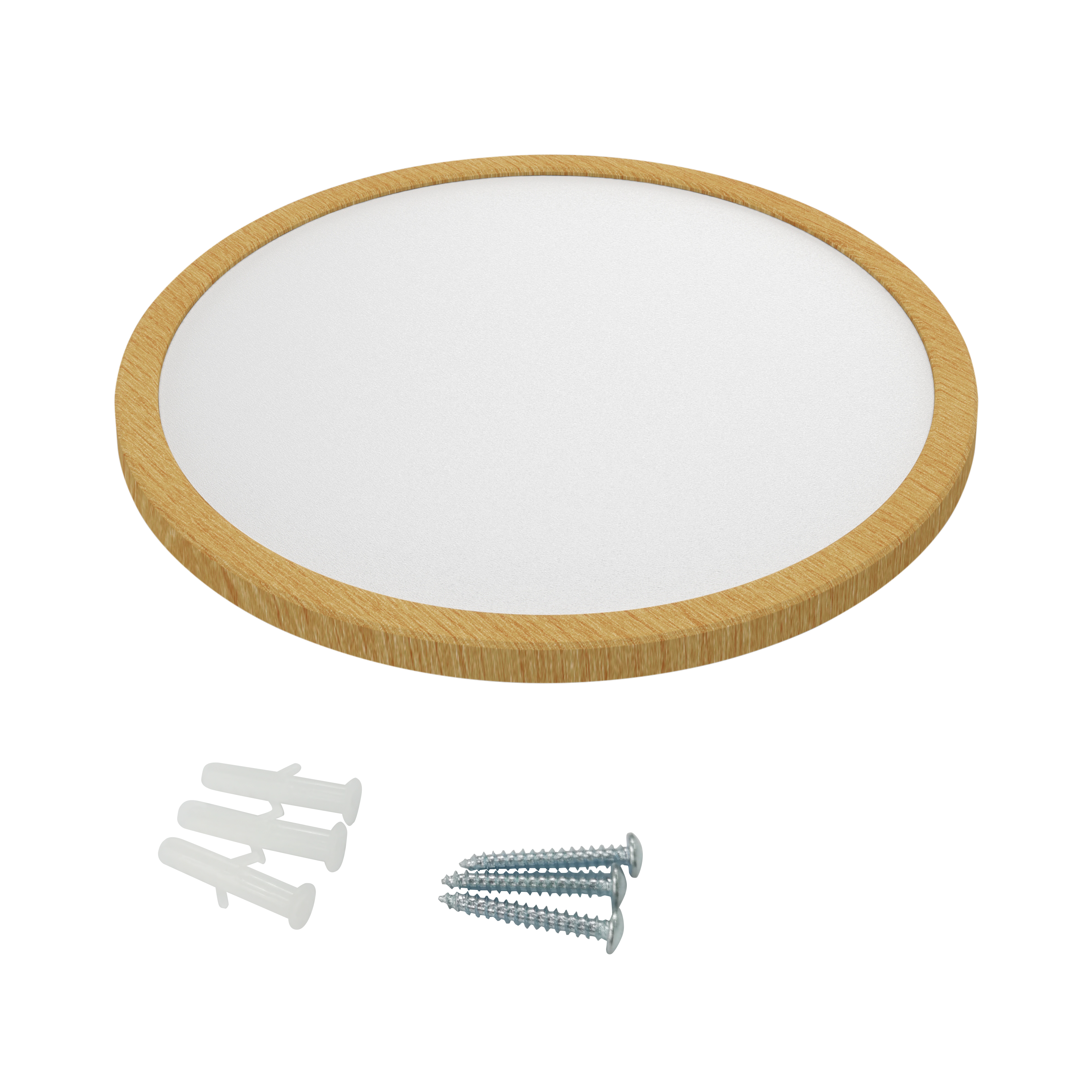 Plafonnier LED salle de bain Lano, D.29 cm 2300 lumens, coloris bois INSPIRE - 7