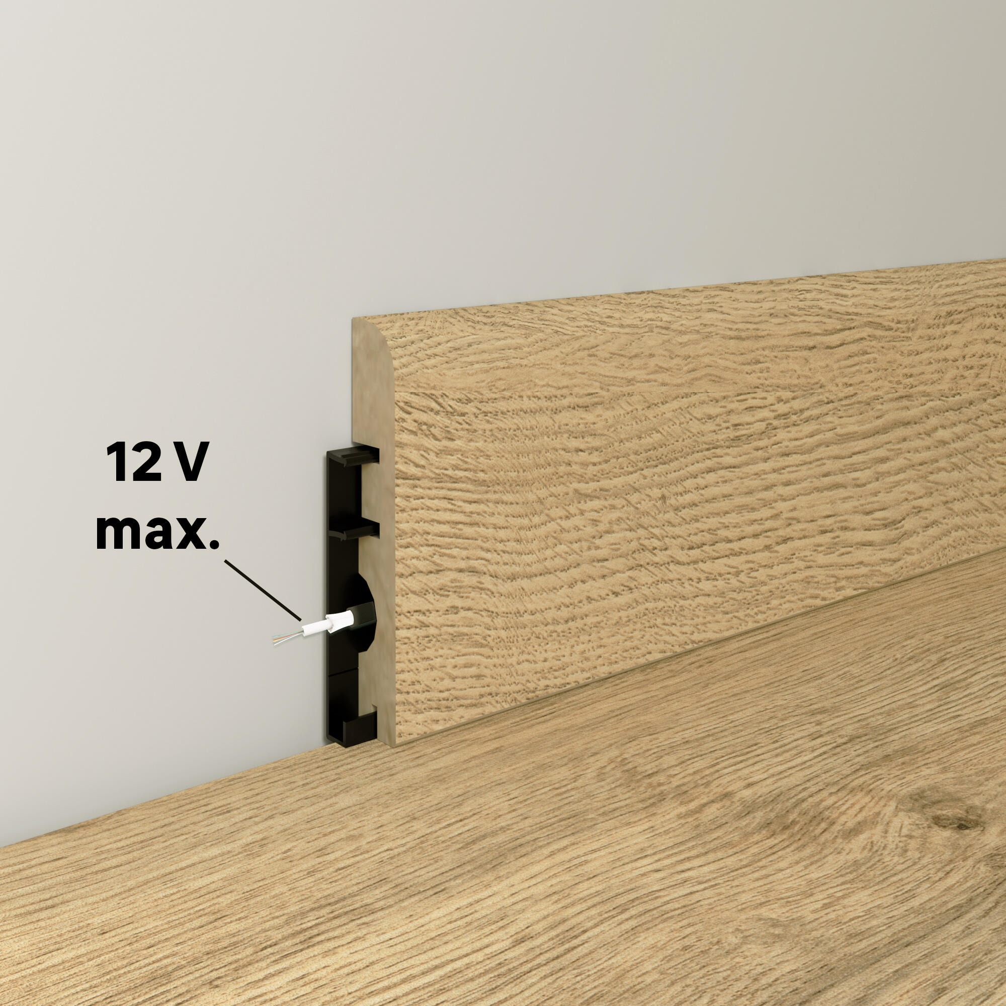 Plinthe mdf, décor aberdeen, H. 7.8, Ep.14 mm ARTENS - 2