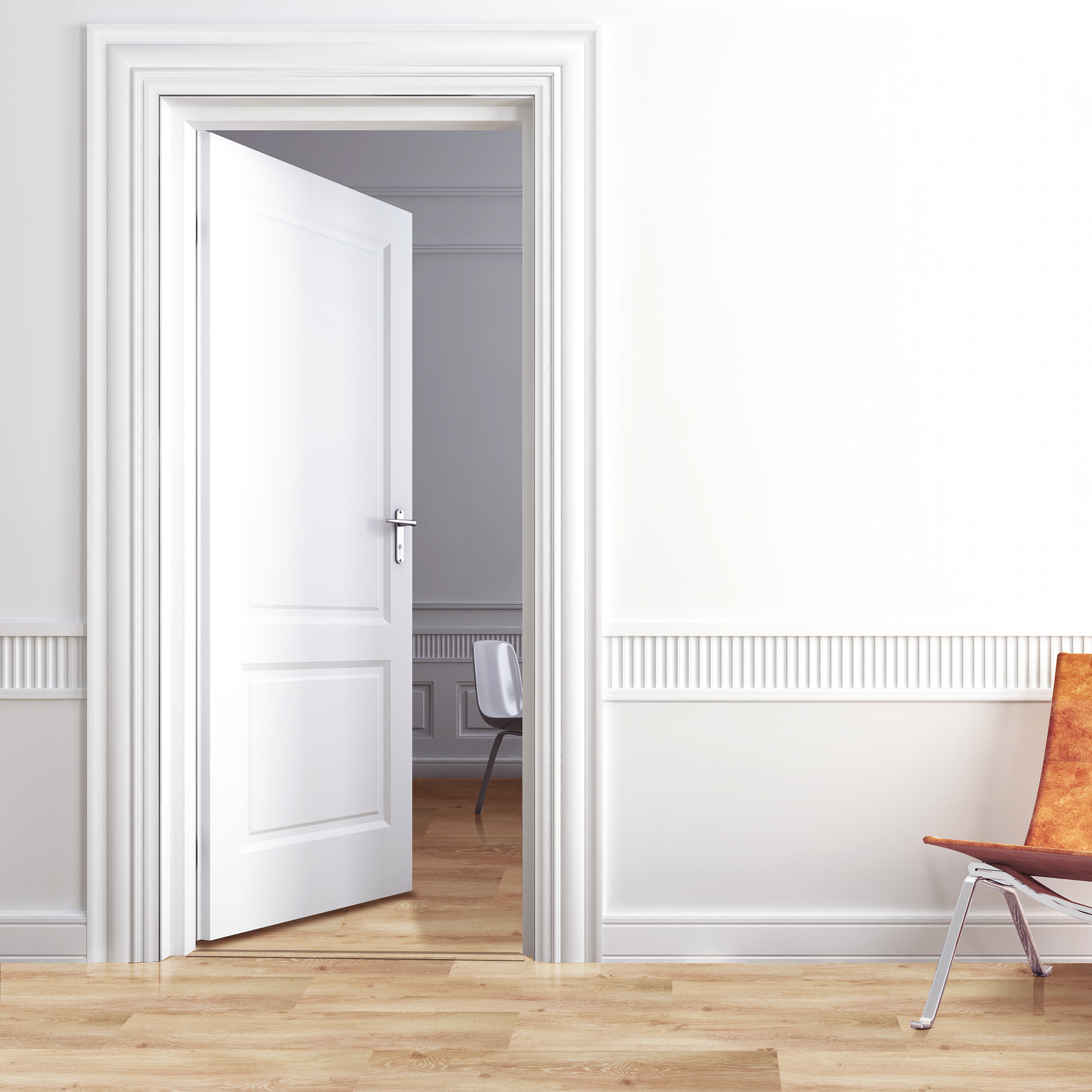 Barre de seuil 4 en 1 alu décor canavese blond à fixer, l.3.7cm x L.83cm ARTENS - 4