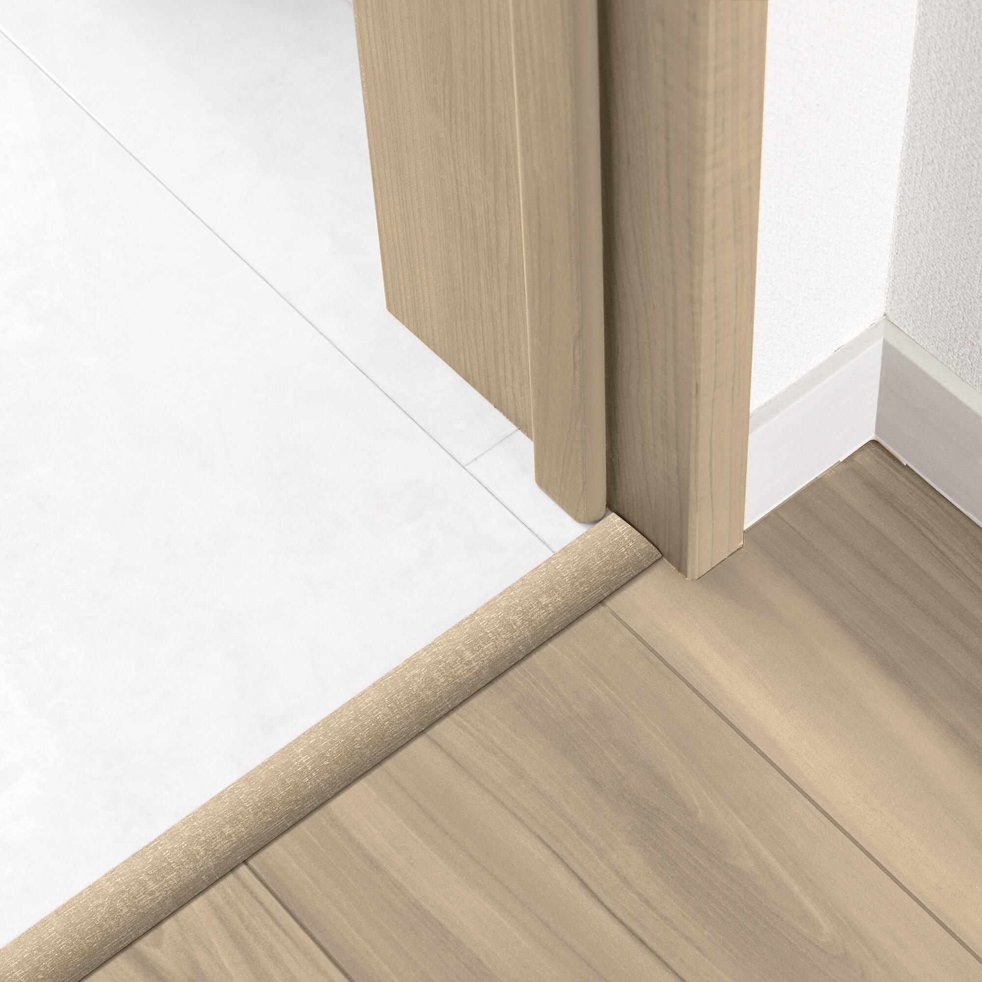 Barre de seuil 4 en 1 alu décor strada à fixer, l.3.7 cm x L.83 cm ARTENS - 2