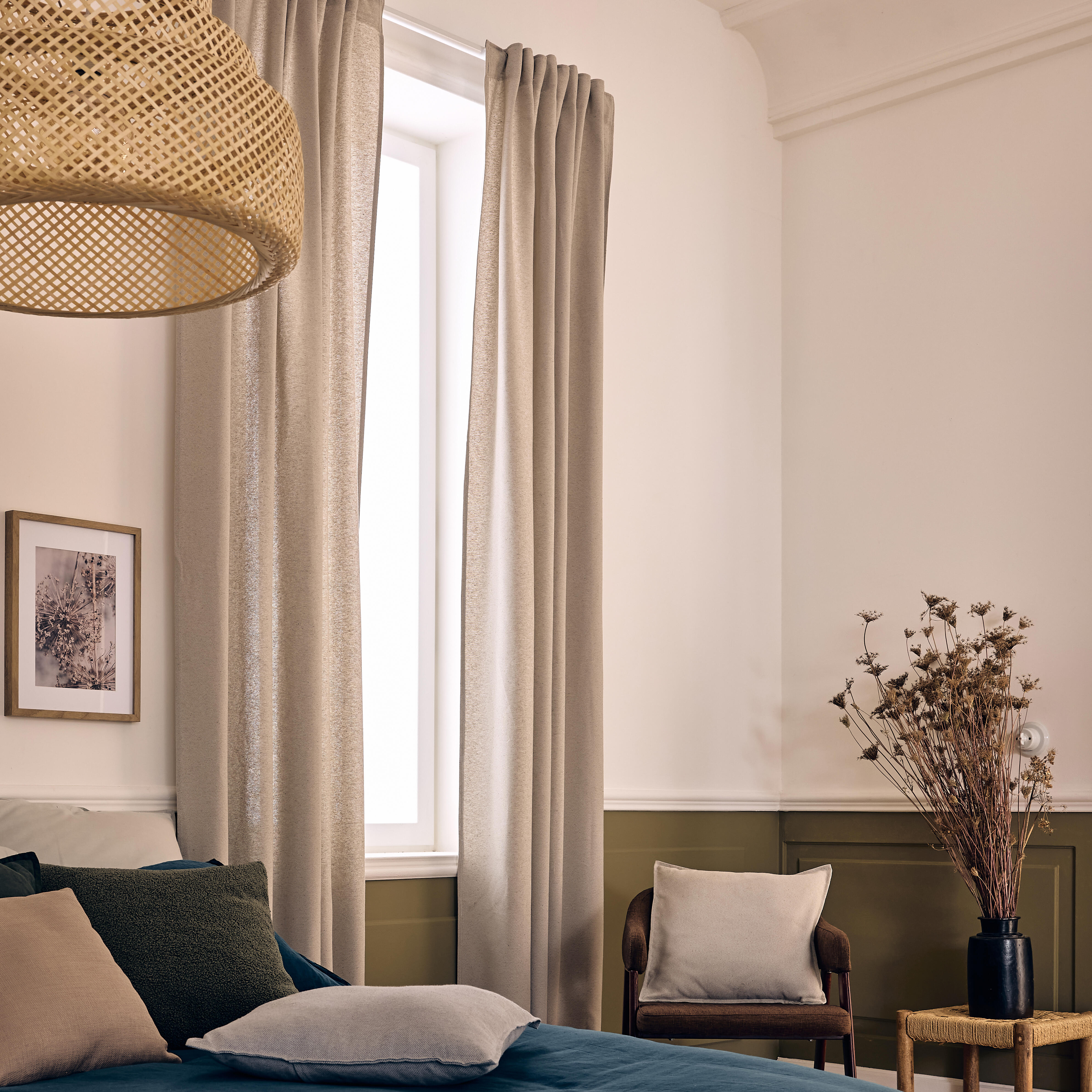 Voilage tamisant, Axana, beige H.280 x l.140 cm INSPIRE - 8