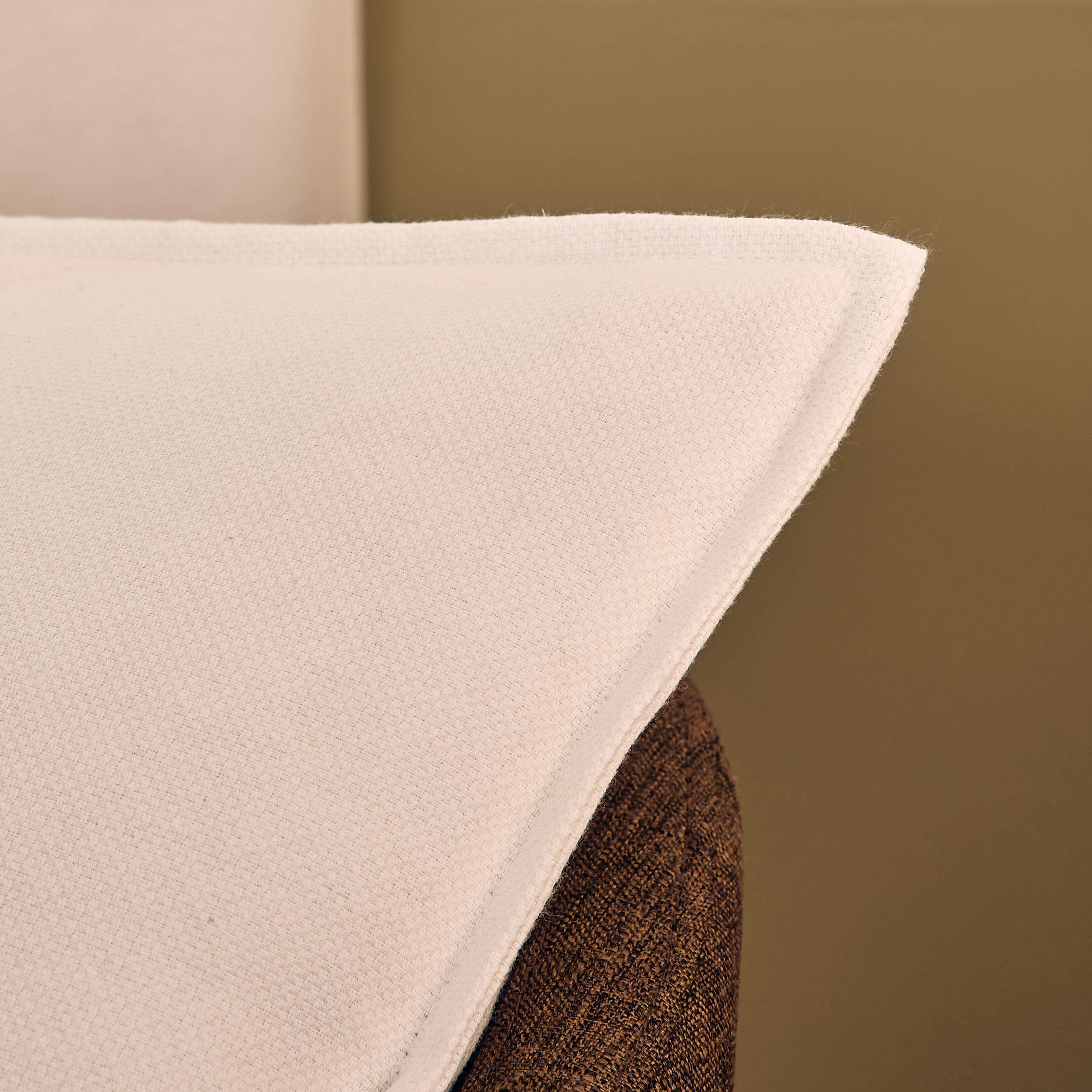 Housse de coussin Axana, blanc L.45 x l.45 cm INSPIRE - 4