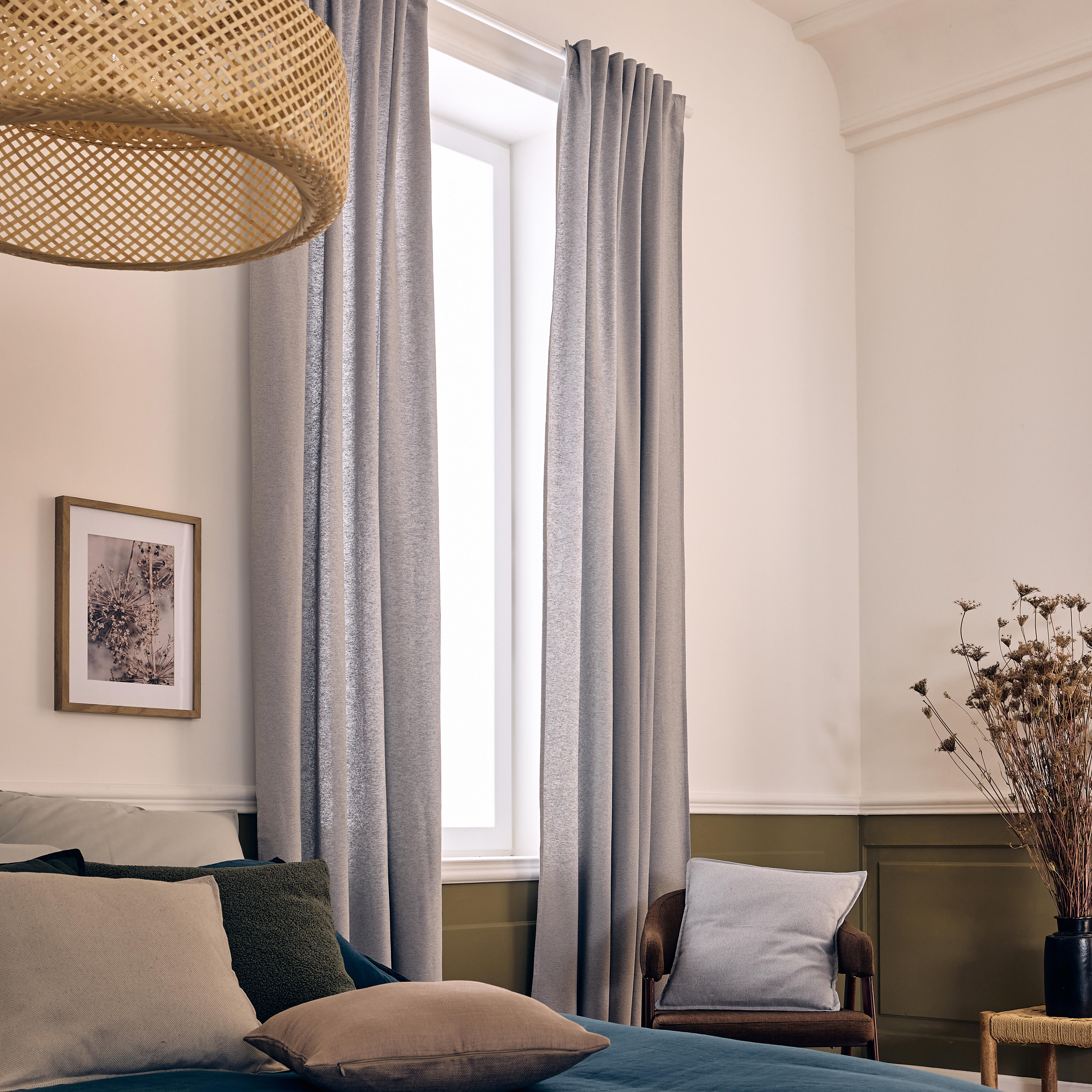 Zasłona Axana szara 140x280 cm na taśmie Inspire - 6