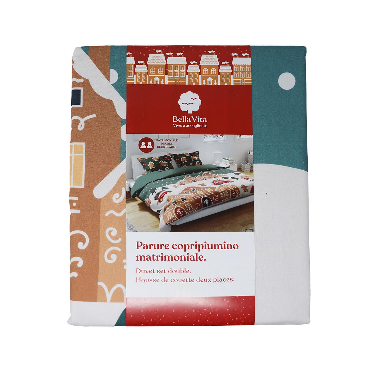 Copripiumone doppio EL24A00041SWA verde in cotone 240 cm - 3