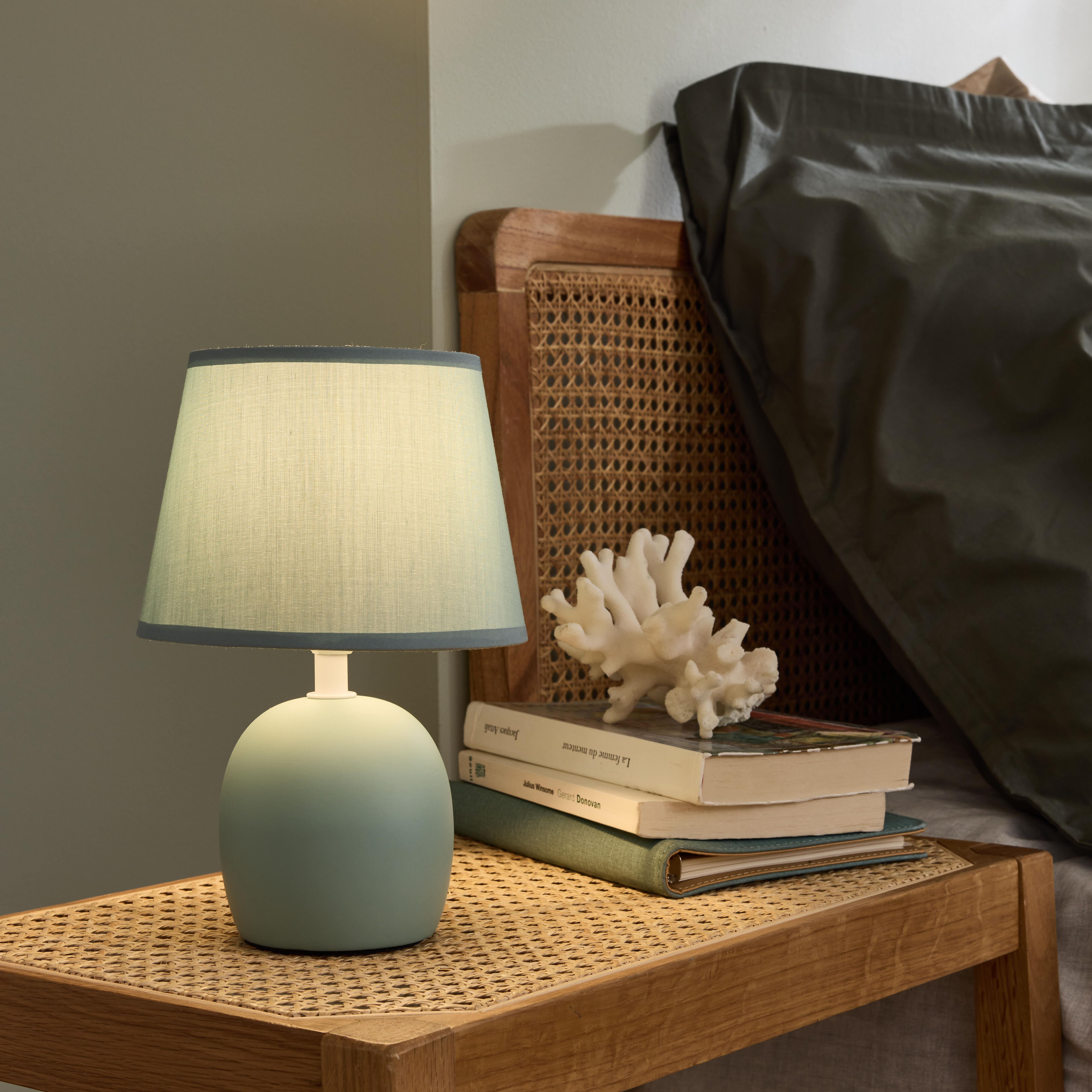 Lampa stołowa Poki zielona E14 Inspire - 6