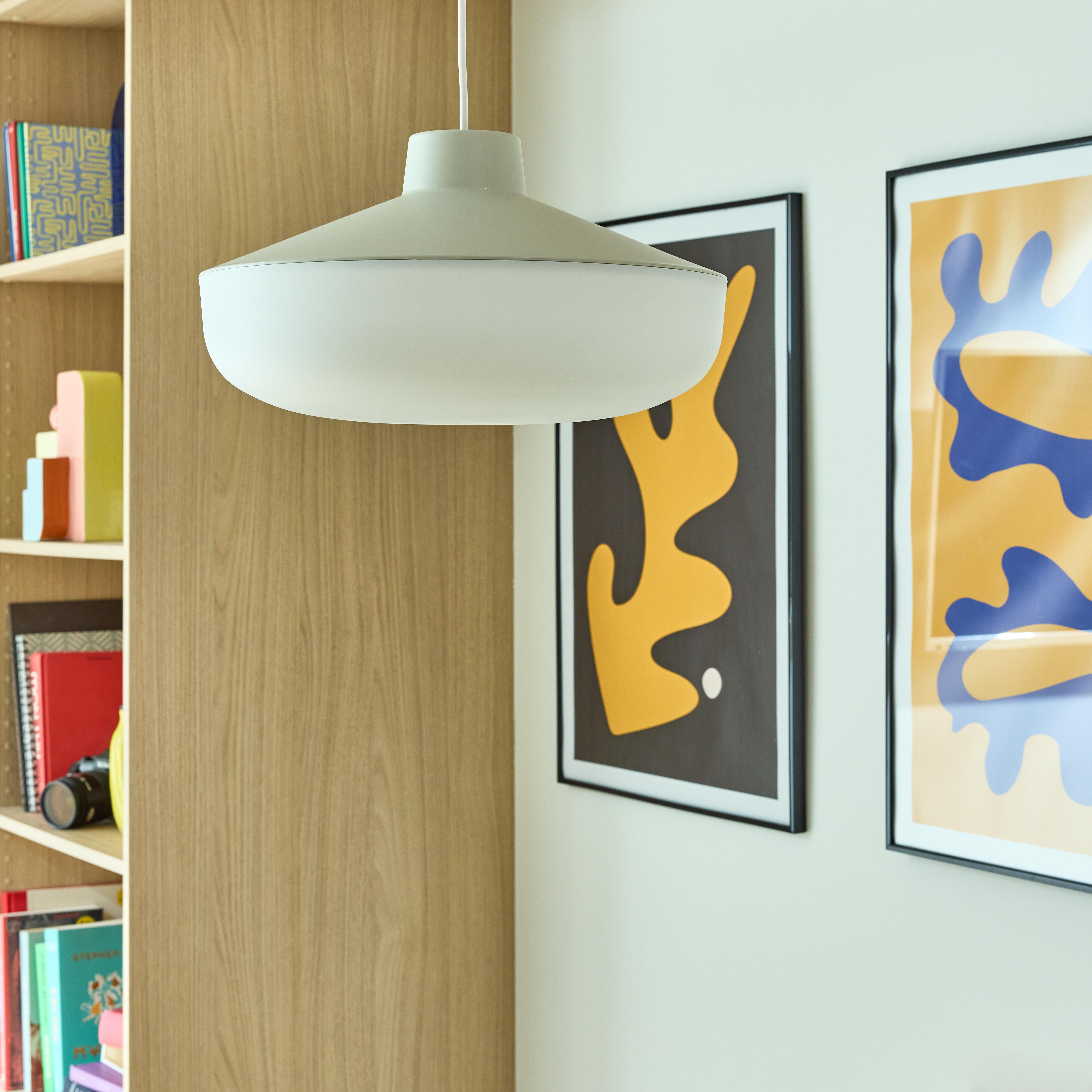 Lampa wisząca Tiga beżowa E27 Inspire - 6