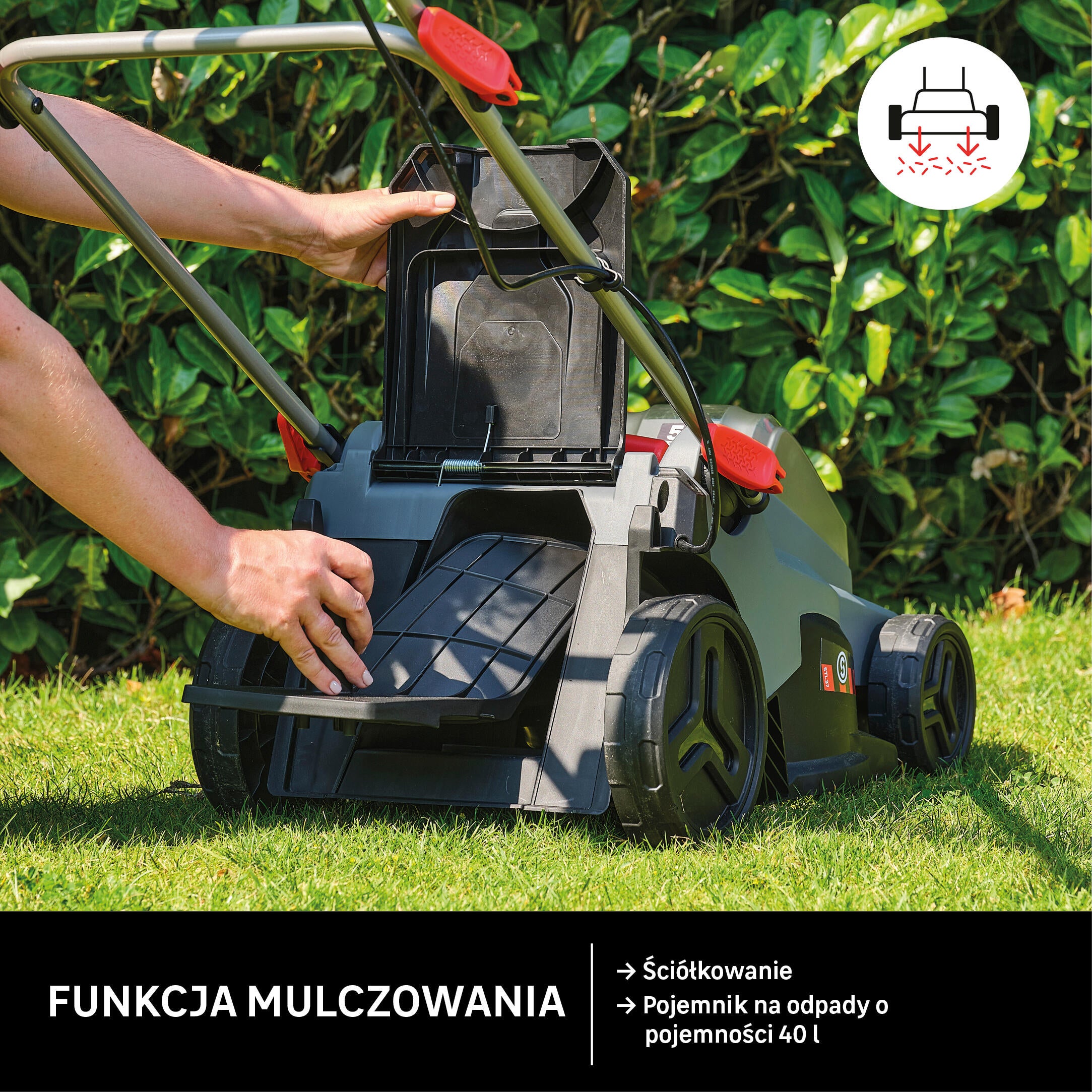 Kosiarka akumulatorowa Sterwins 36VLM2-37P.1A 18V 2x4Ah 37.5cm - 16