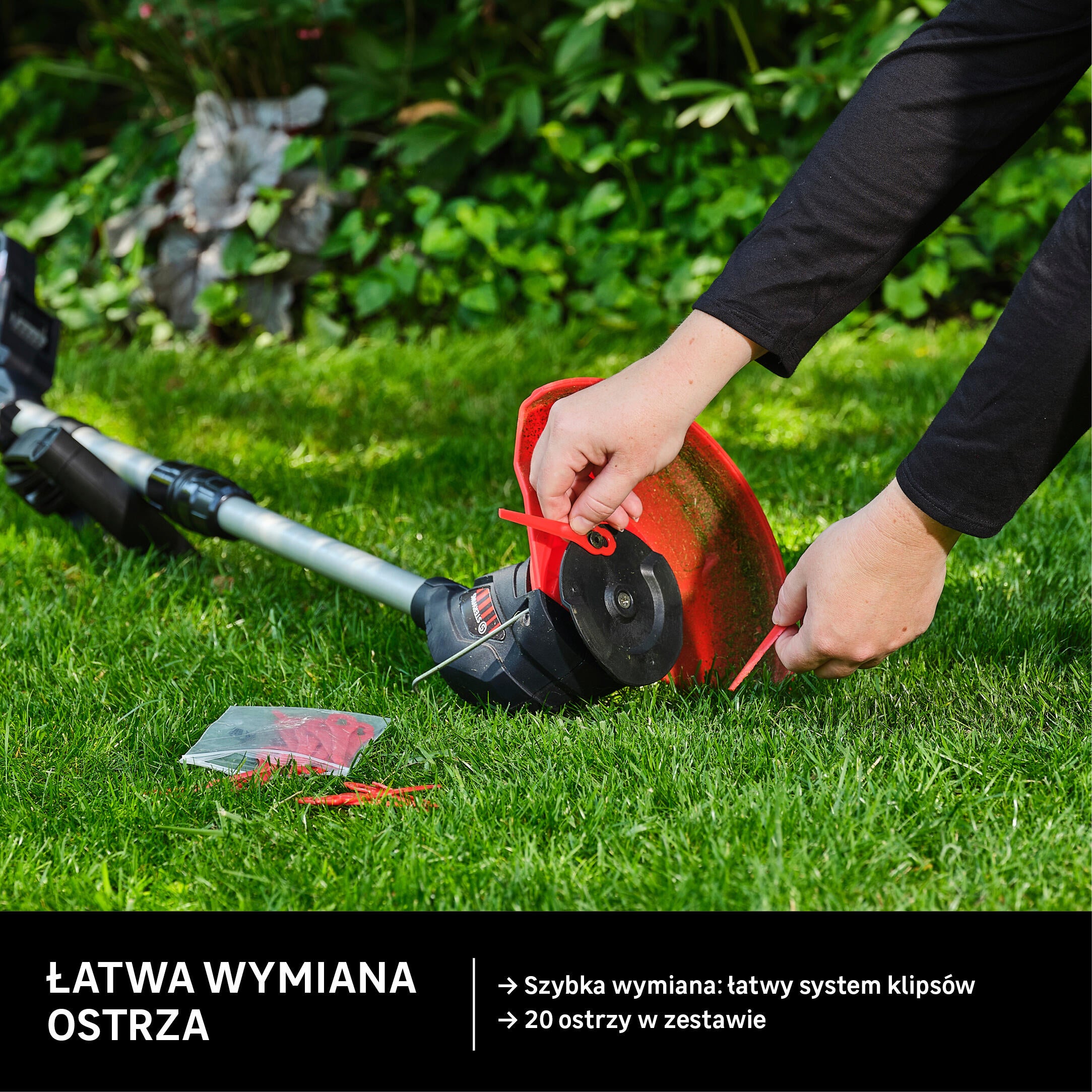 Podkaszarka akumulatorowa 18V 24 cm Solo Power X-Change Sterwins - 16