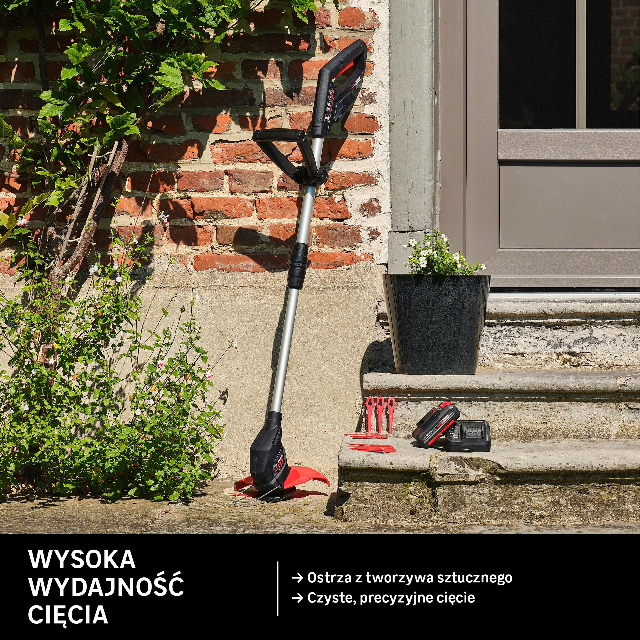 Podkaszarka akumulatorowa 18V 24 cm Solo Power X-Change Sterwins - 15