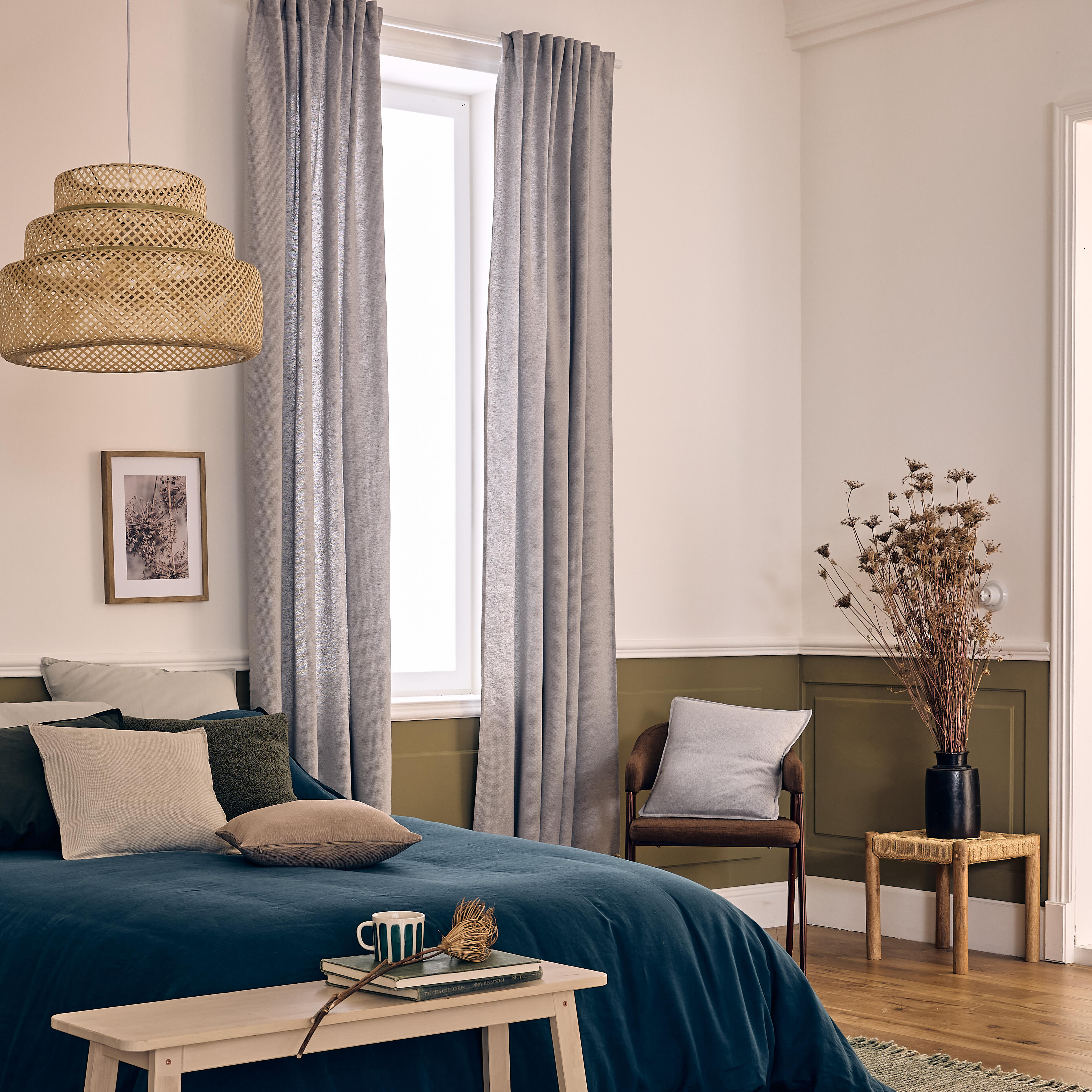 Suspension Palanga bambou, beige, Diam.55 cm INSPIRE, E27 - 5